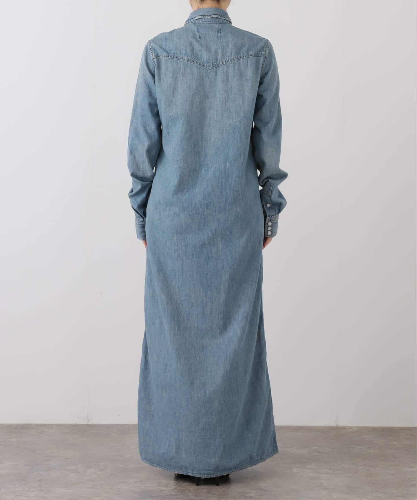 REMI RELIEF/レミレリーフ】DENIM シャツドレス（シャツワンピース