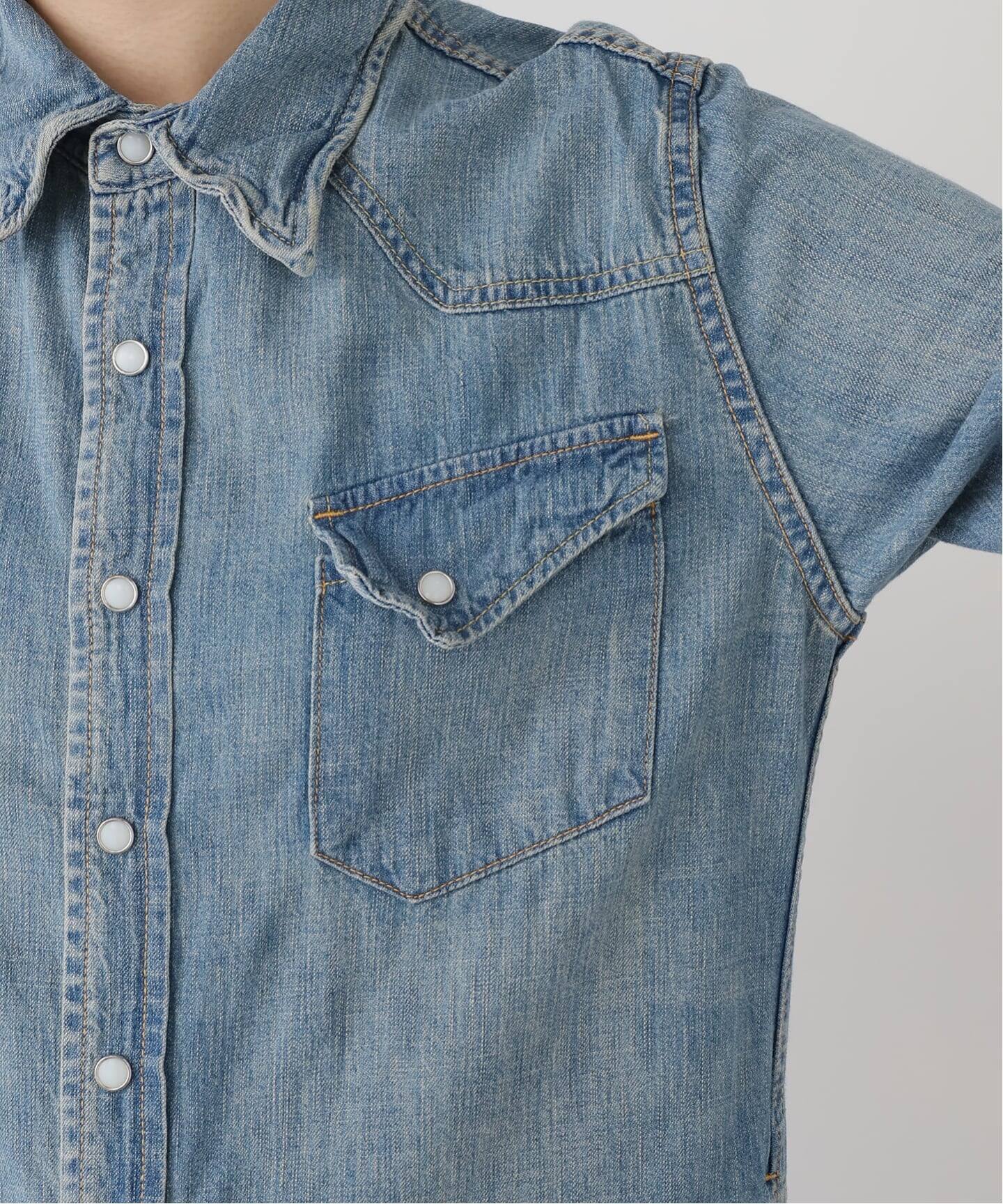 REMI RELIEF/レミレリーフ】DENIM シャツドレス（シャツワンピース