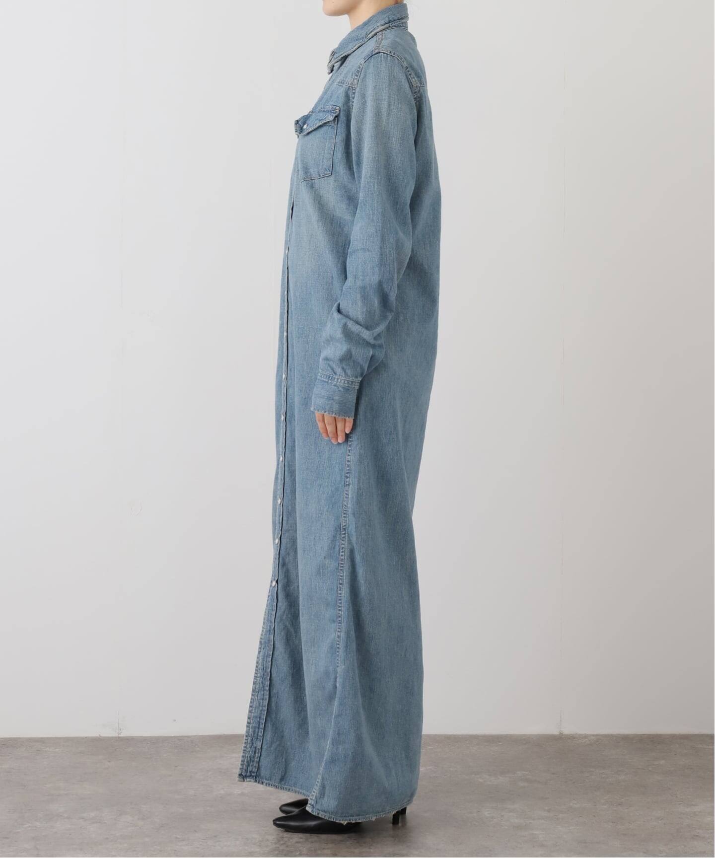 REMI RELIEF/レミレリーフ】DENIM シャツドレス（シャツワンピース 