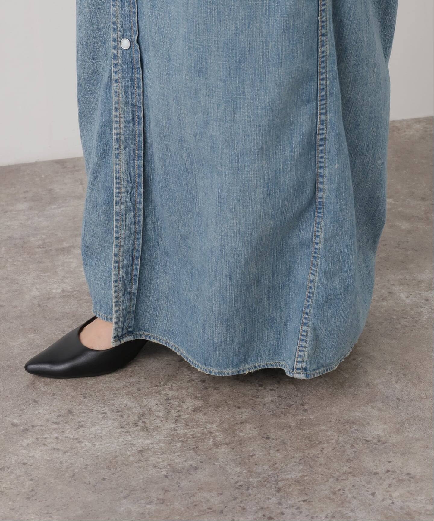 REMI RELIEF/レミレリーフ】DENIM シャツドレス（シャツワンピース
