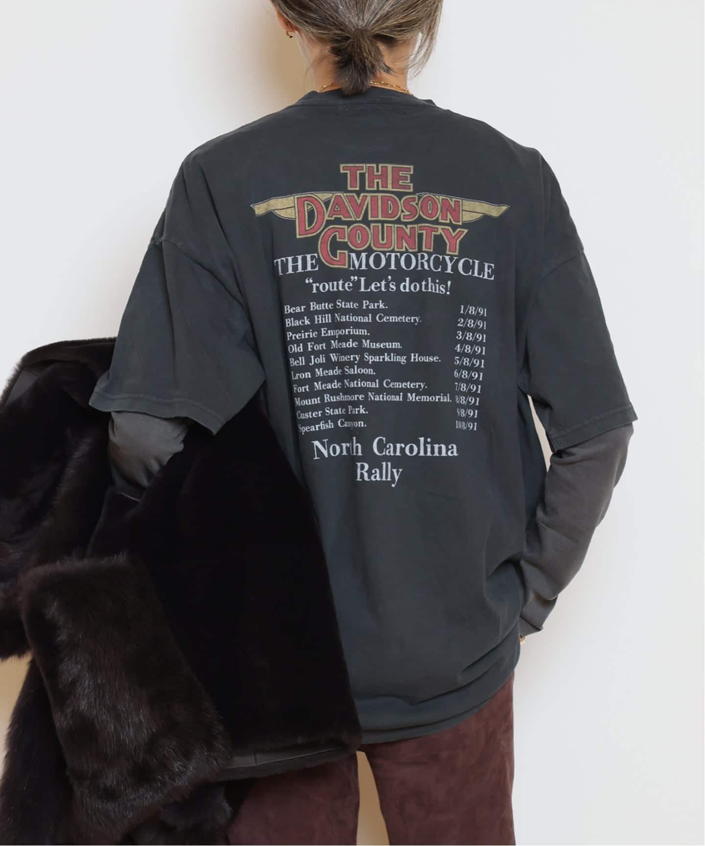 REMI RELIEF/レミレリーフ】BIG Tシャツ ワンピース(DAVIDSON COUNTRY