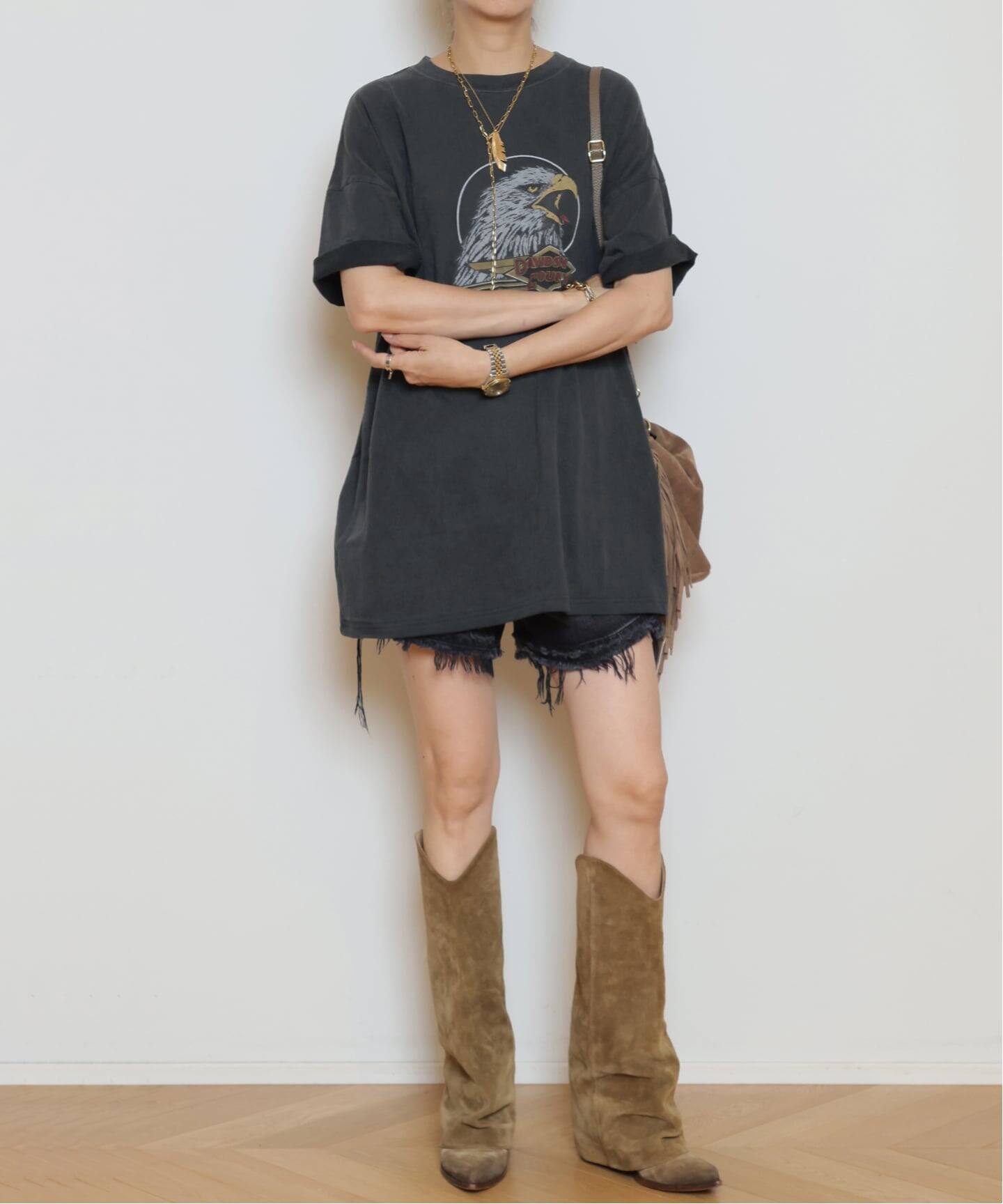 REMI RELIEF/レミレリーフ】BIG Tシャツ ワンピース(DAVIDSON COUNTRY