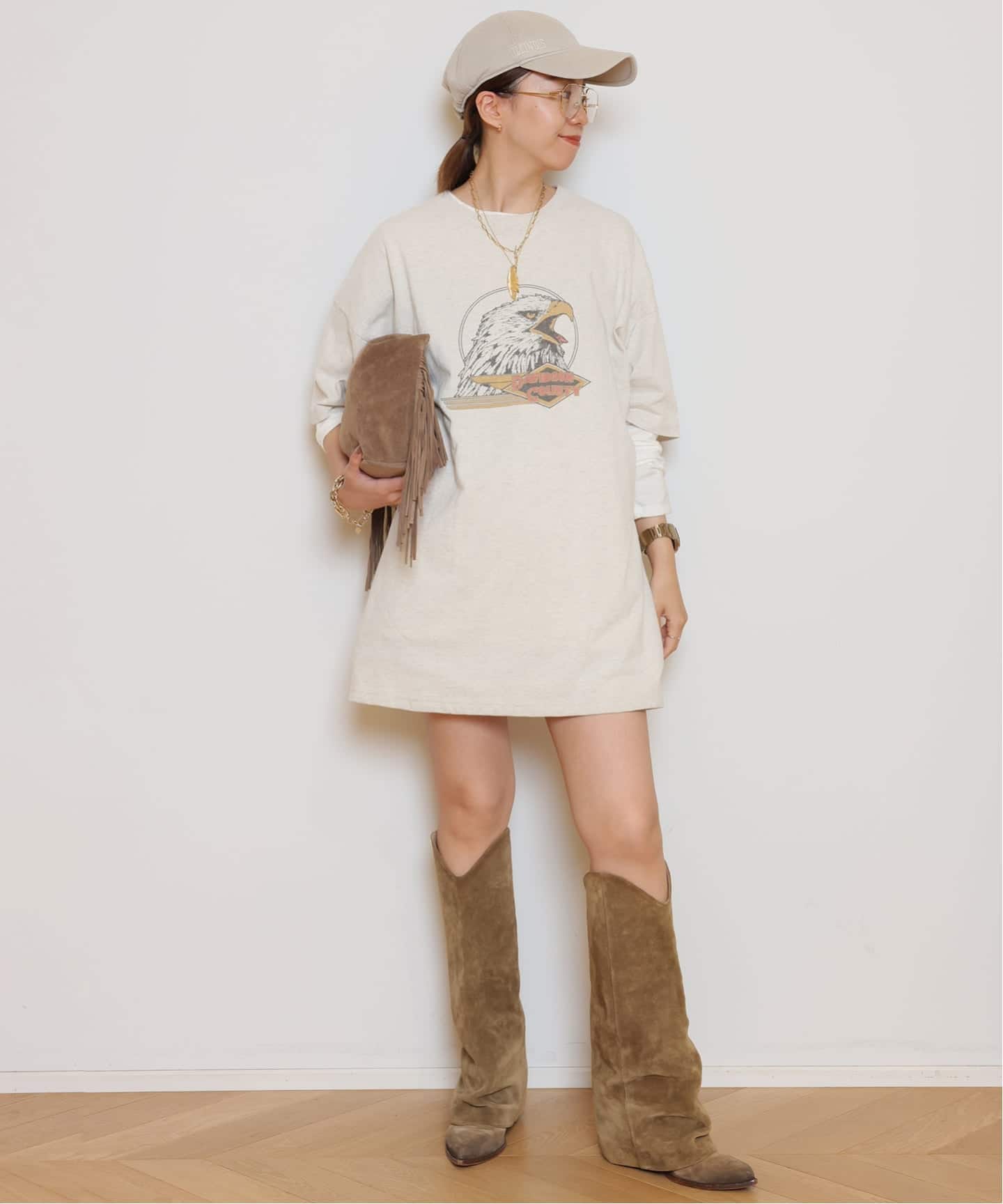REMI RELIEF/レミレリーフ】BIG Tシャツ ワンピース(DAVIDSON COUNTRY
