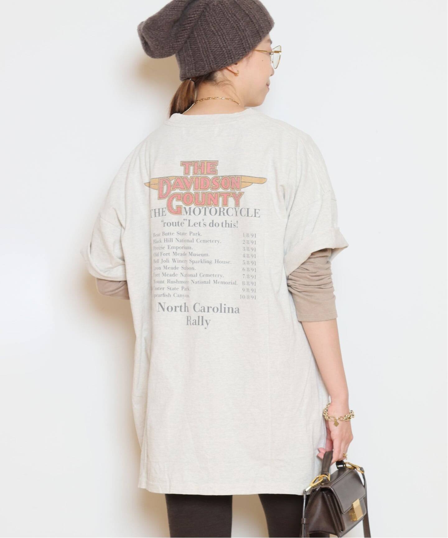 REMI RELIEF/レミレリーフ】BIG Tシャツ ワンピース(DAVIDSON COUNTRY