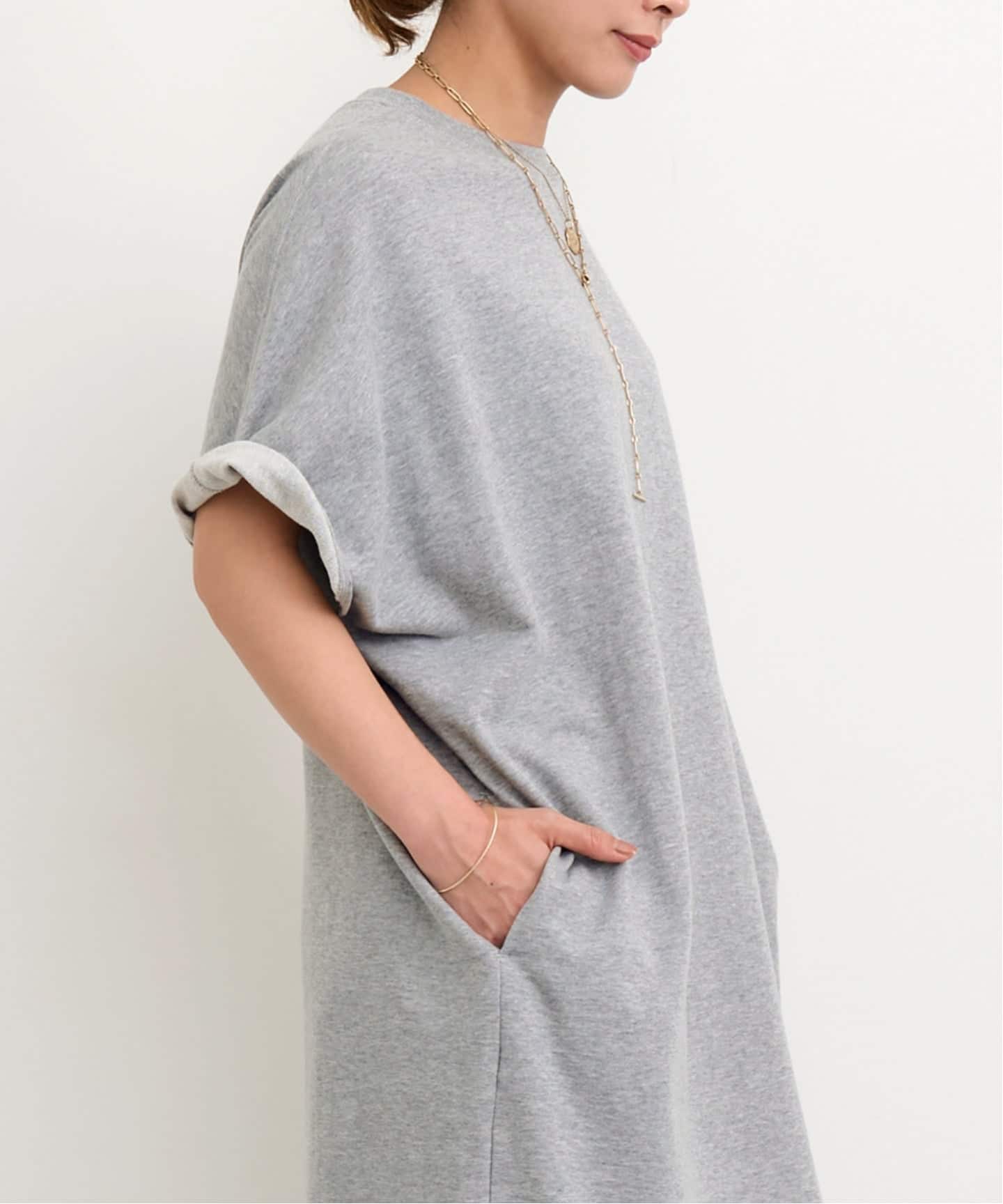 AMERICANA/アメリカーナ】 Sweat Onepiece（ワンピース）｜L