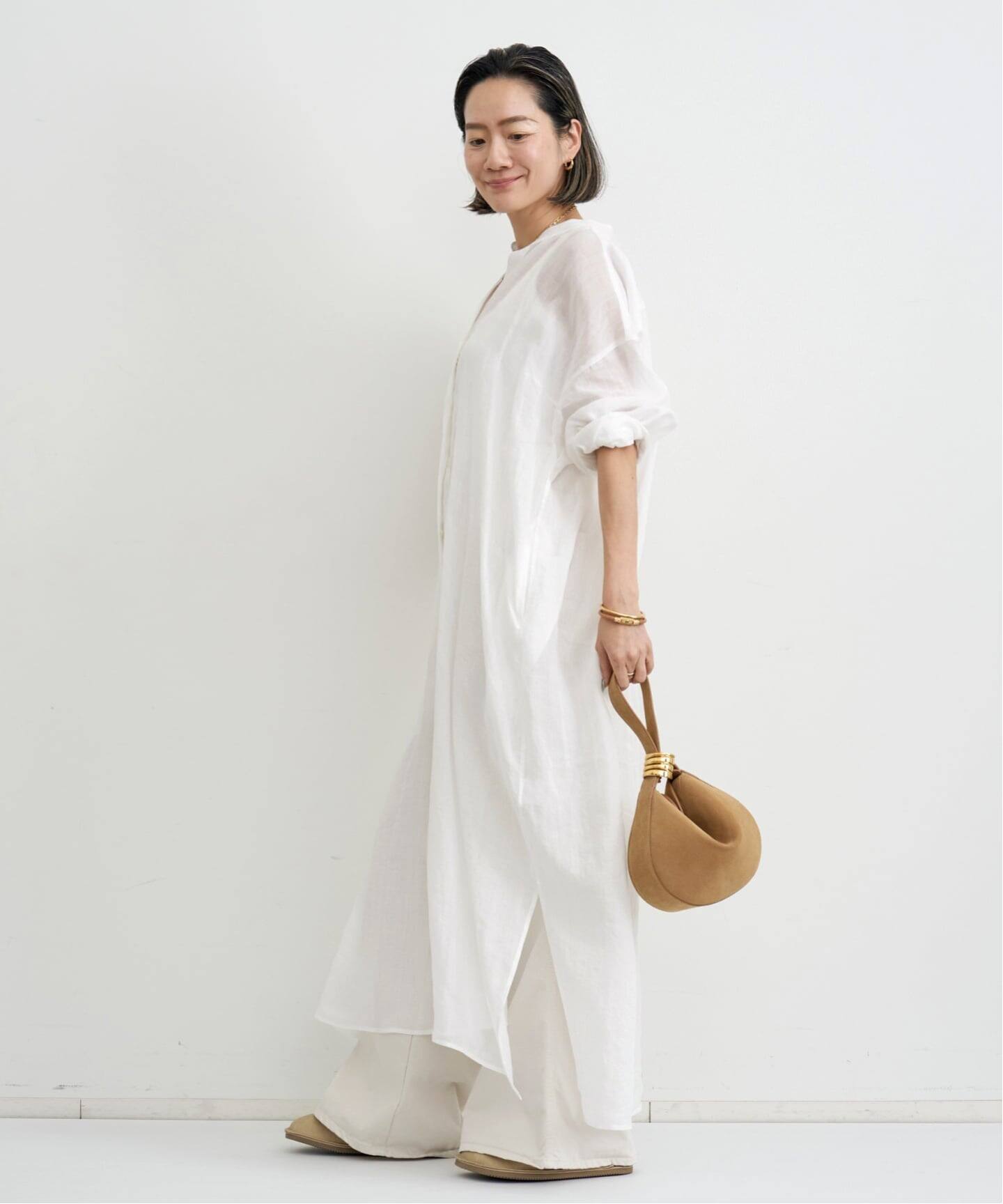 Ramie Shirts Dress（シャツワンピース）｜L'Appartement