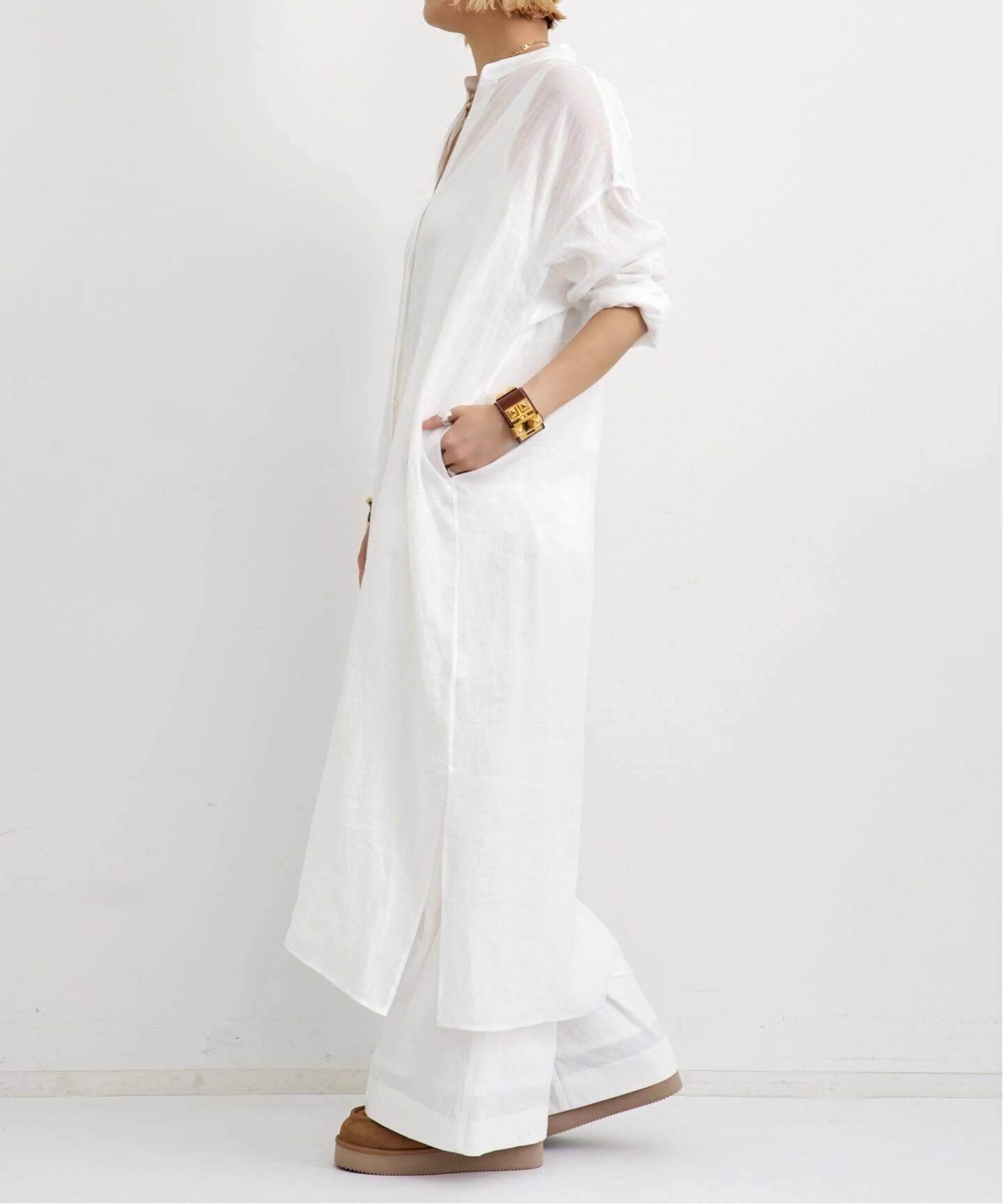 Ramie Shirts Dress（シャツワンピース）｜L'Appartement