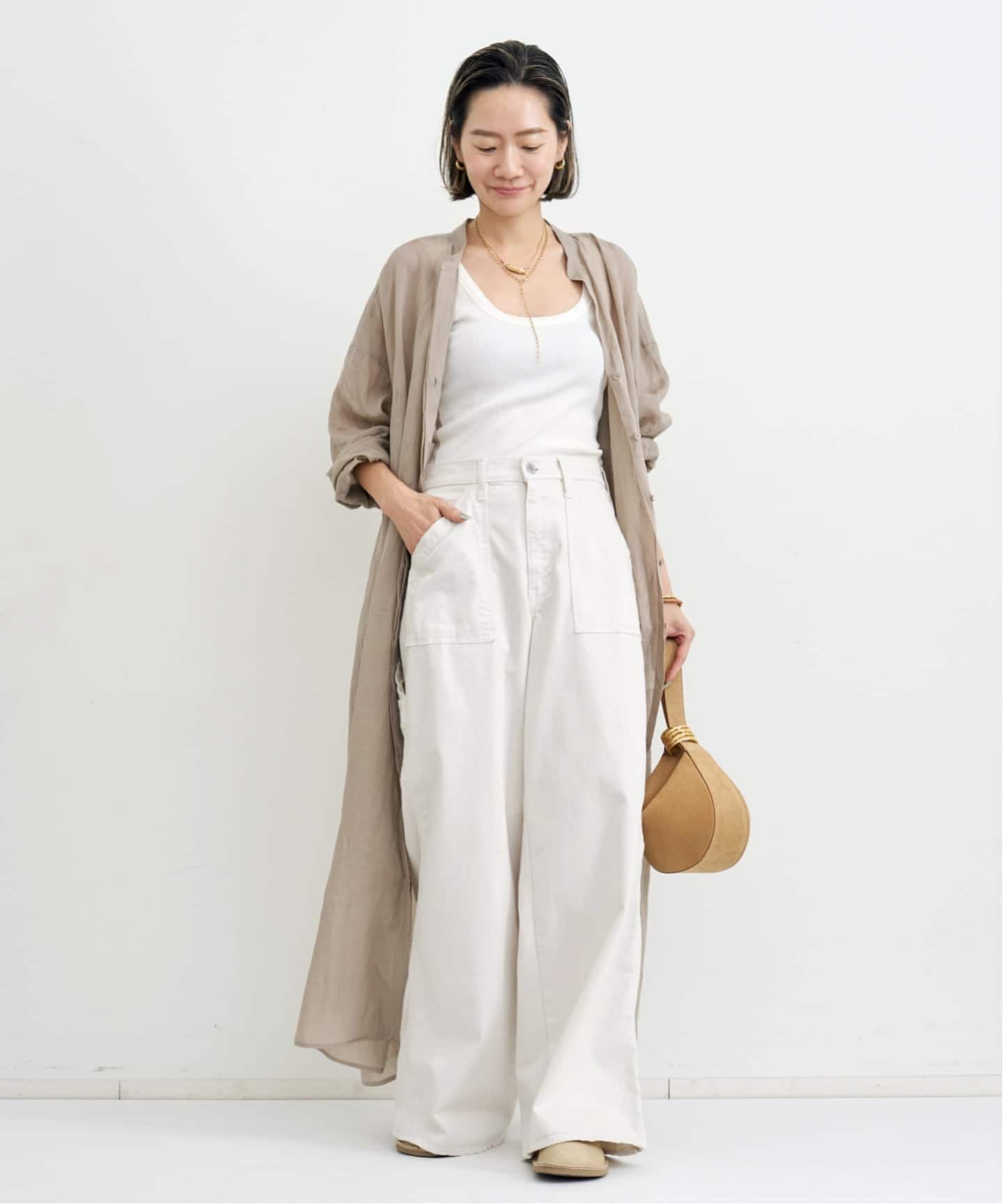 Ramie Shirts Dress（シャツワンピース）｜L'Appartement