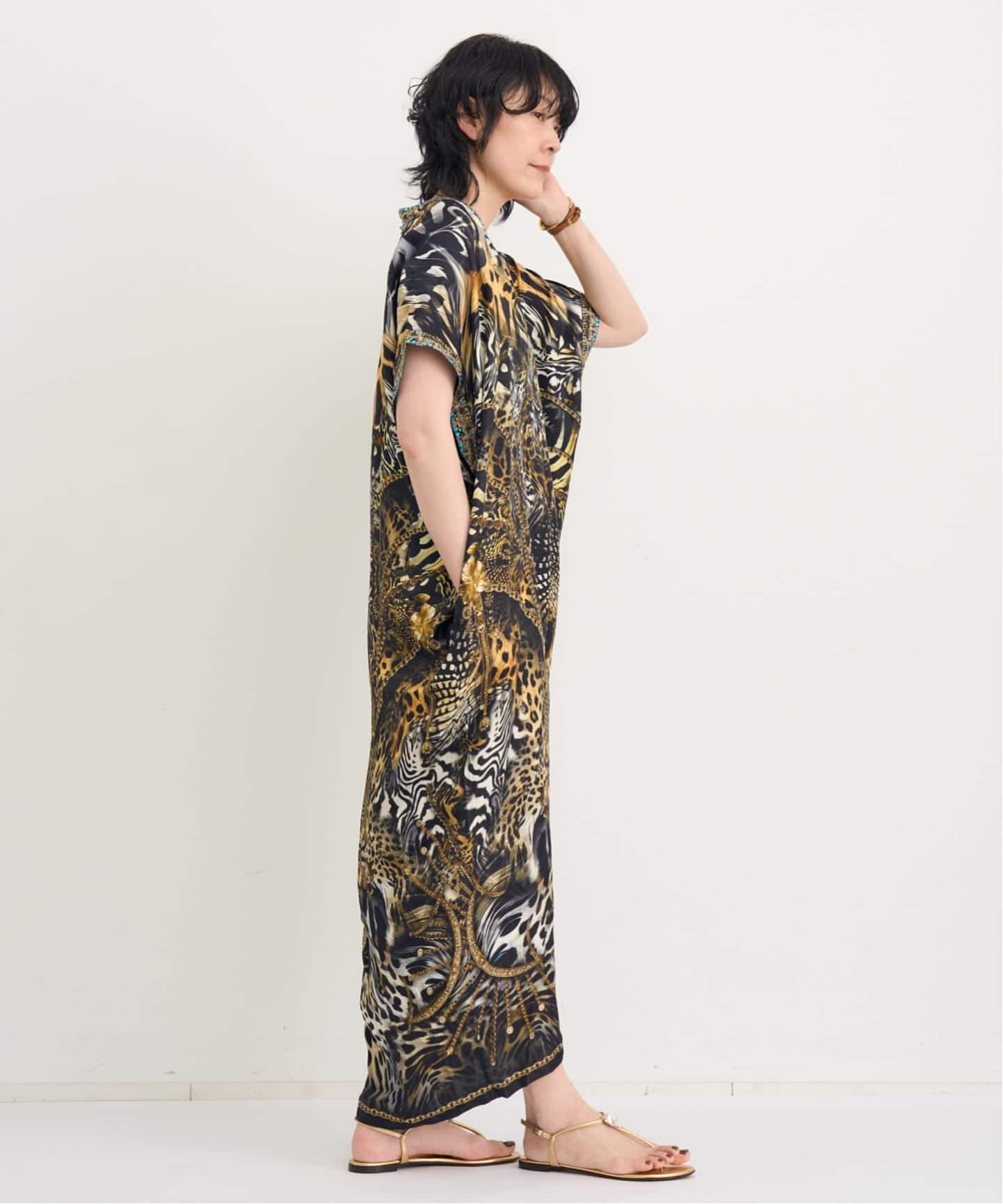美品✨】CAMILLAカミラ スリムフィット カフタン スプリット高級