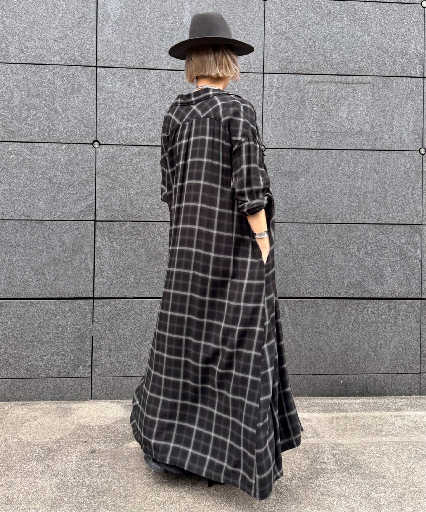 REMI RELIEF/レミ レリーフ】 CHECK SHIRT DRESS（シャツワンピース