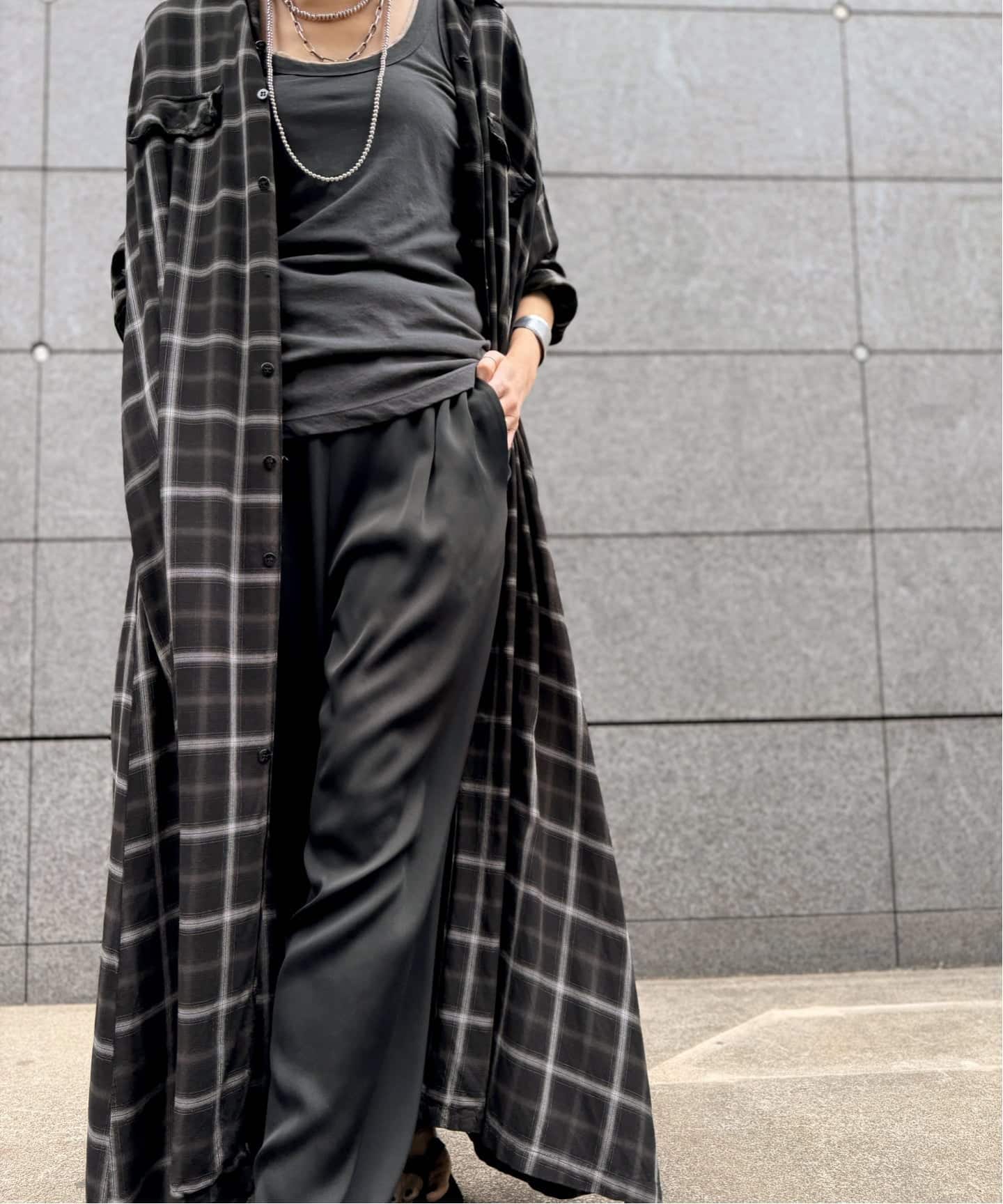 REMI RELIEF/レミ レリーフ】 CHECK SHIRT DRESS（シャツワンピース