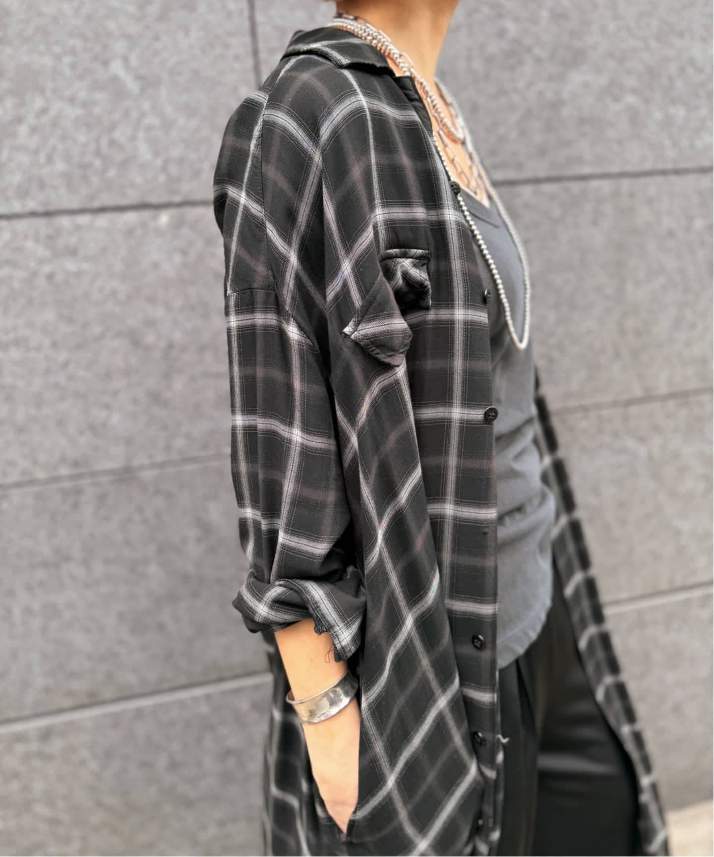 アパルトモンREMI REIEFレミレリー]CHECK SHIRT DRESS REMI RELIEF/レミ レリーフ】 CHECK SHIRT DRESS（シャツワンピース