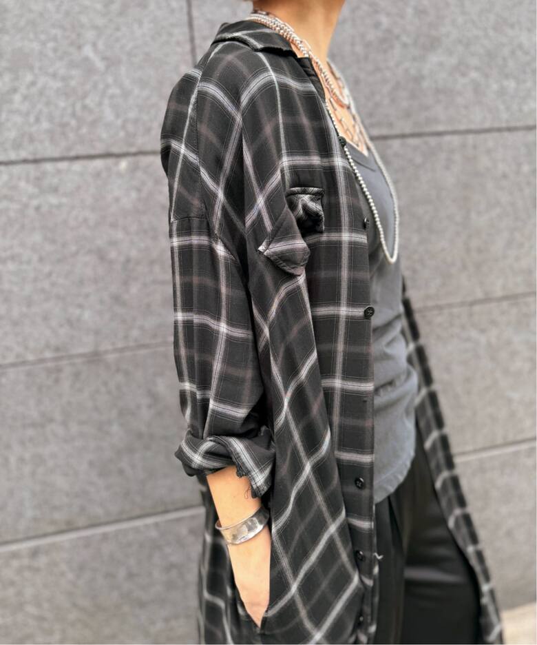 REMI RELIEF/レミ レリーフ】 CHECK SHIRT DRESS（シャツワンピース 