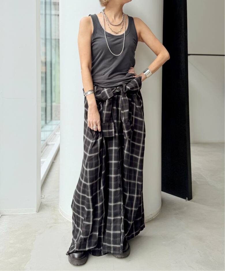 REMI RELIEF/レミ レリーフ】 CHECK SHIRT DRESS（シャツワンピース 