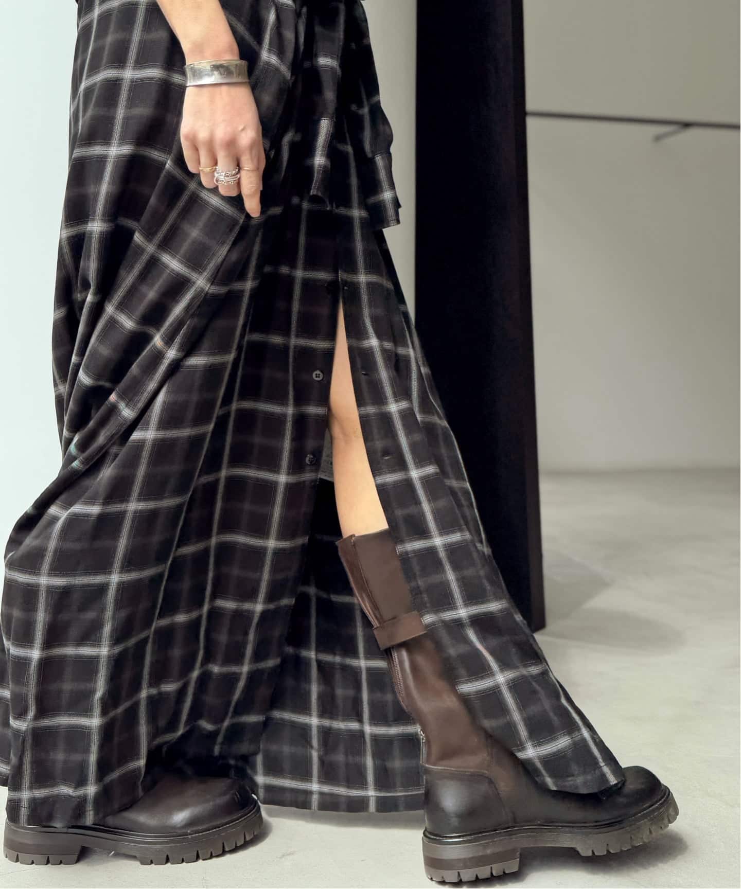 アパルトモンREMI REIEFレミレリー]CHECK SHIRT DRESS REMI RELIEF/レミ レリーフ】 CHECK SHIRT DRESS（シャツワンピース