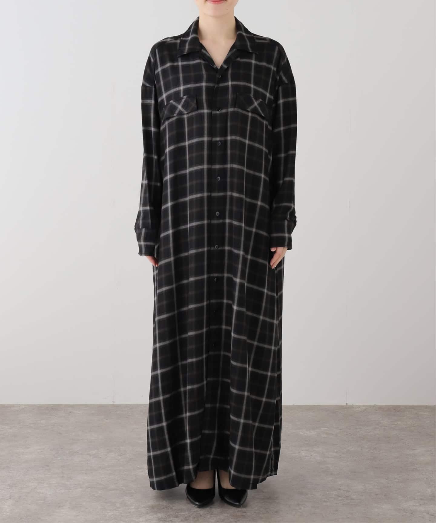 REMI RELIEF/レミ レリーフ】 CHECK SHIRT DRESS（シャツワンピース