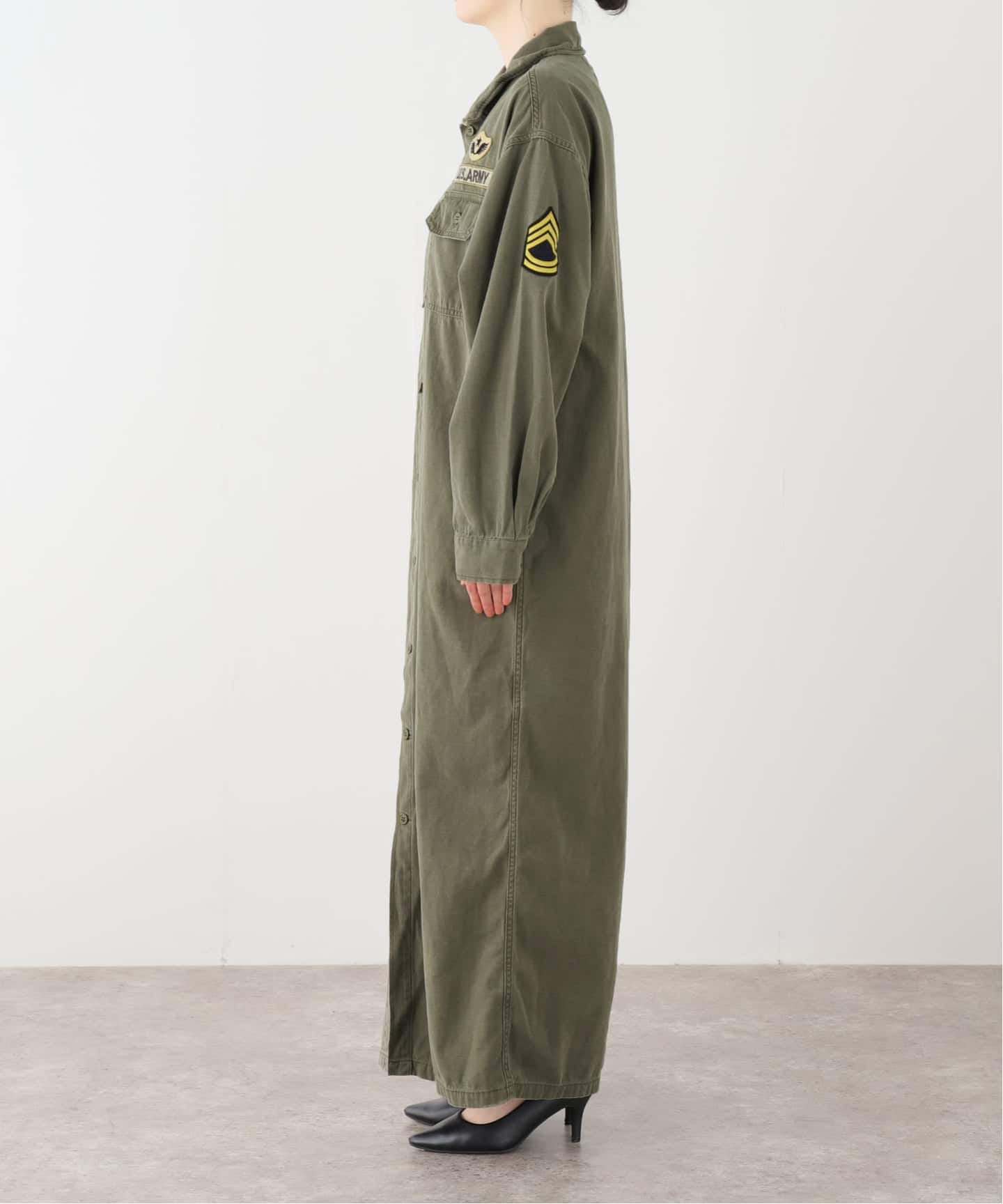 REMI RELIEF/レミ レリーフ】 MILITARY SHIRTS DRESS（シャツ