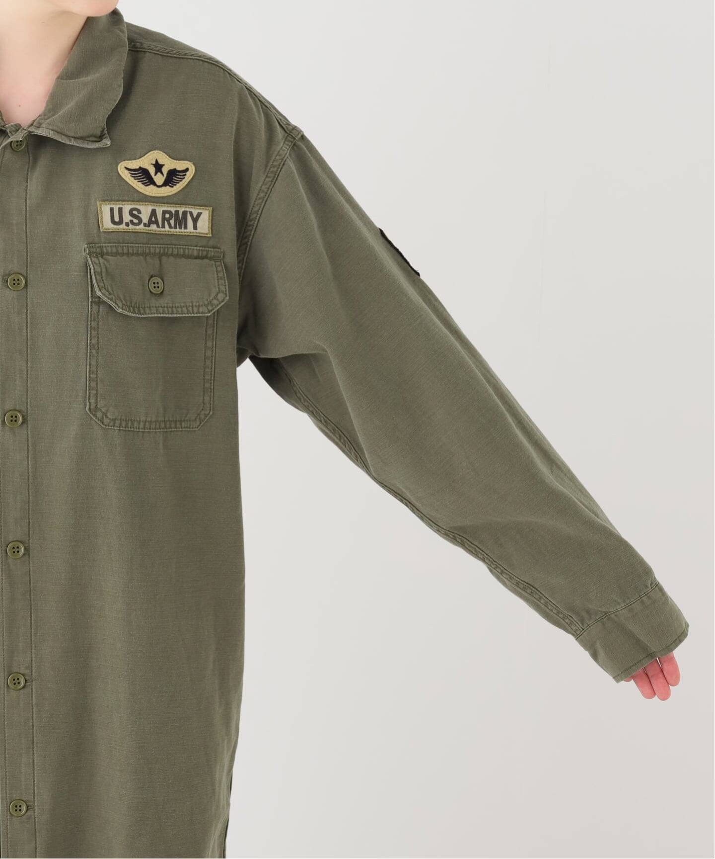 L'Appartement 最終値下げ 【レミレリーフ】シャツワンピース REMI RELIEF/レミ レリーフ】 MILITARY SHIRTS DRESS（シャツ