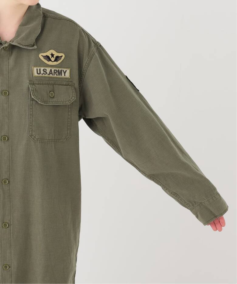 REMI RELIEF/レミ レリーフ】 MILITARY SHIRTS DRESS（シャツ 