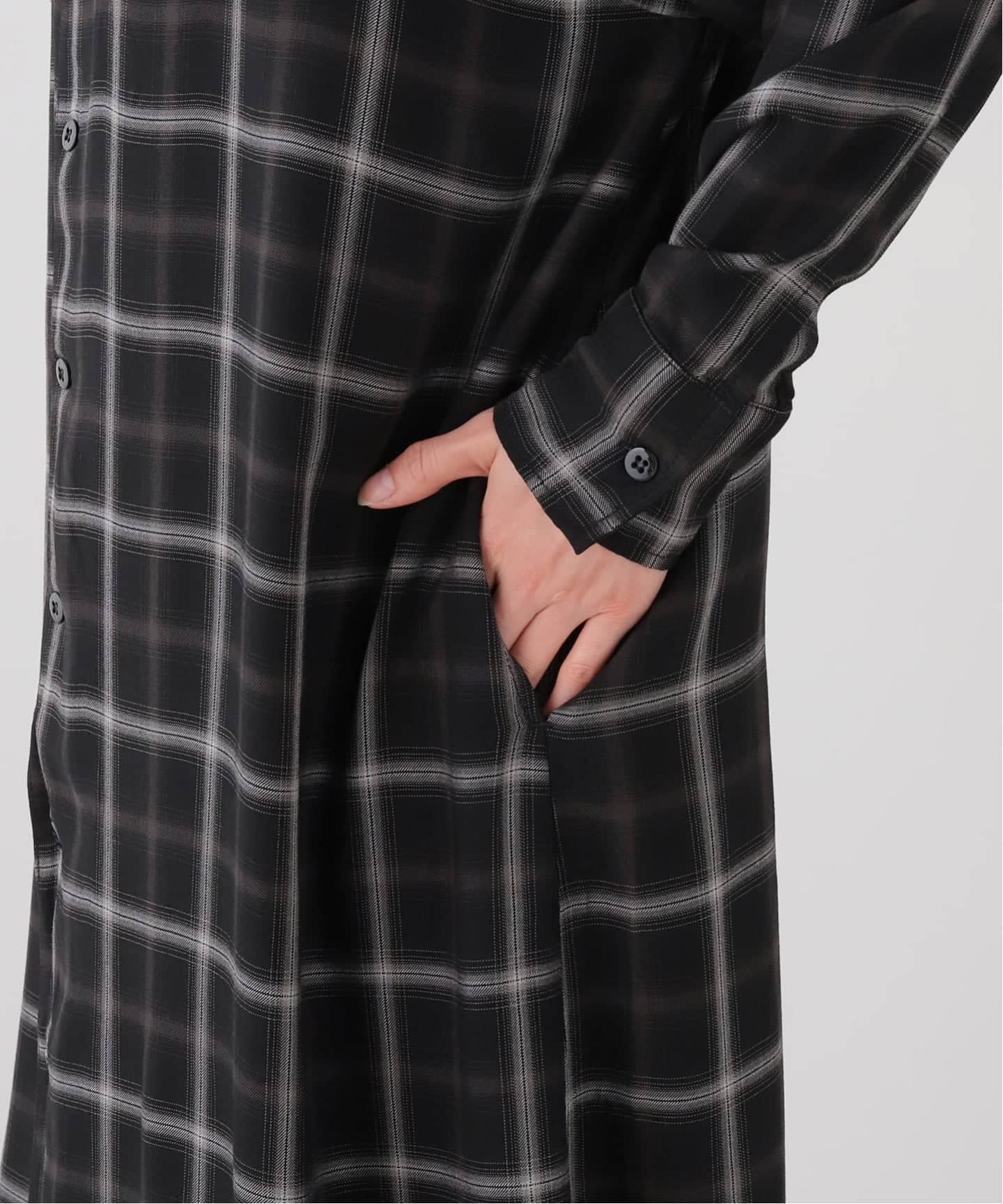 REMI RELIEF/レミ レリーフ】 CHECK SHIRT DRESS（シャツワンピース