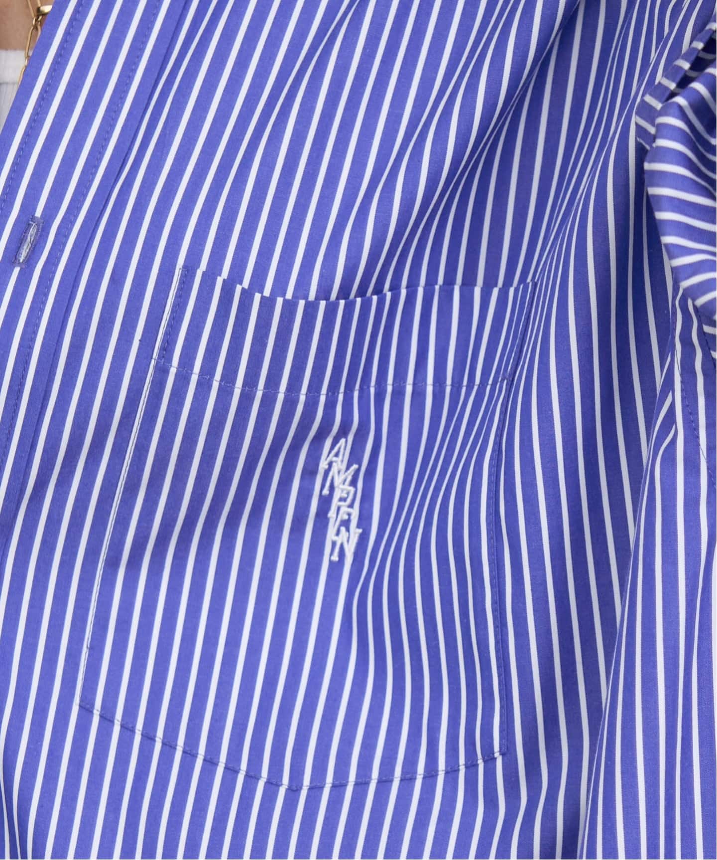 AMERICANA/アメリカーナ】 Stripe Shirt Onepeace（シャツワンピース