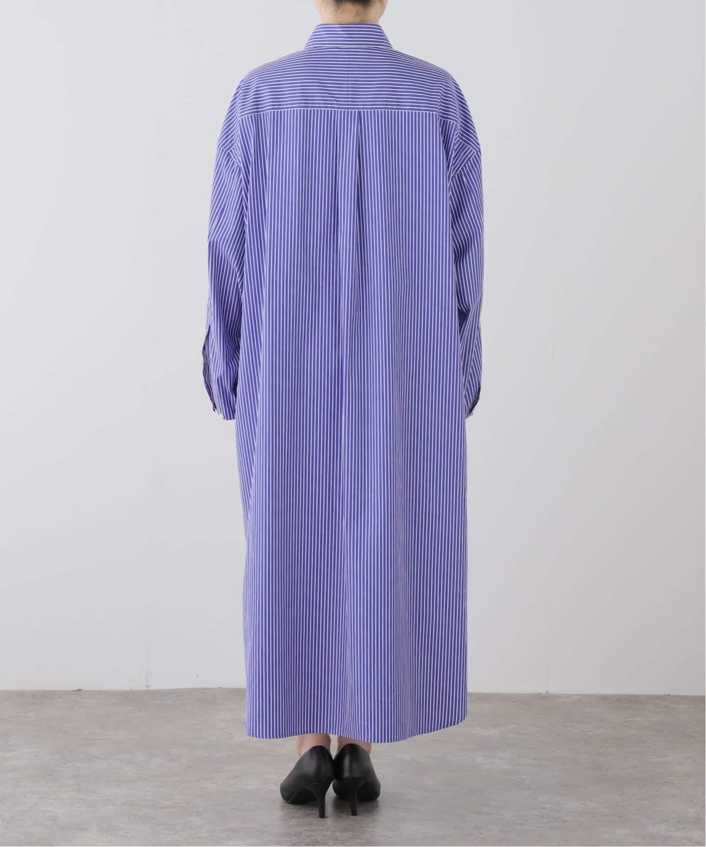 AMERICANA/アメリカーナ】 Stripe Shirt Onepeace（シャツワンピース