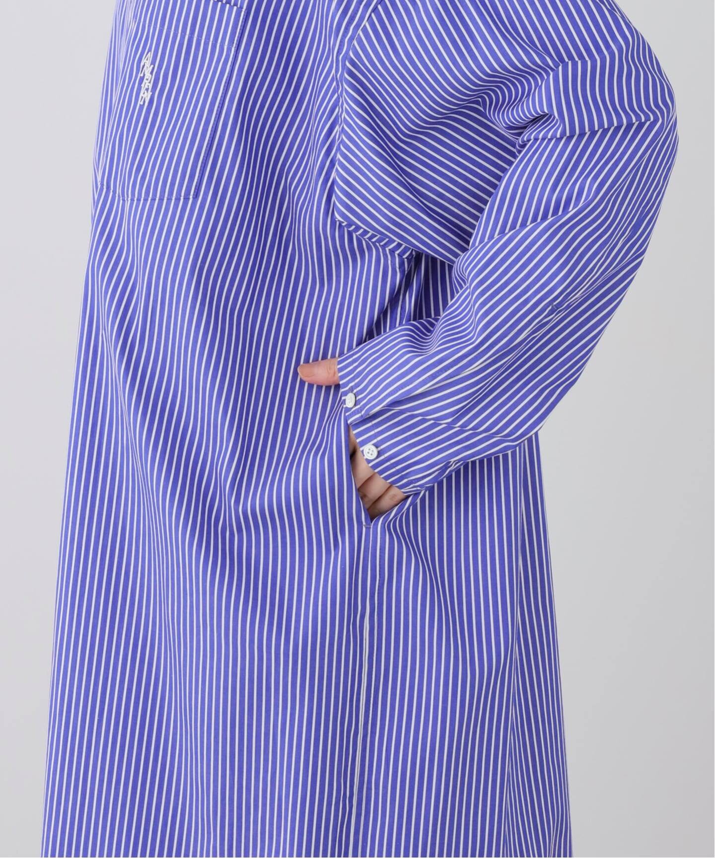 AMERICANA/アメリカーナ】 Stripe Shirt Onepeace（シャツワンピース