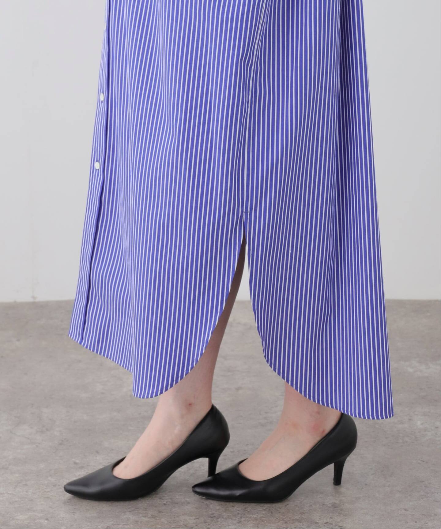 AMERICANA/アメリカーナ】 Stripe Shirt Onepeace（シャツワンピース