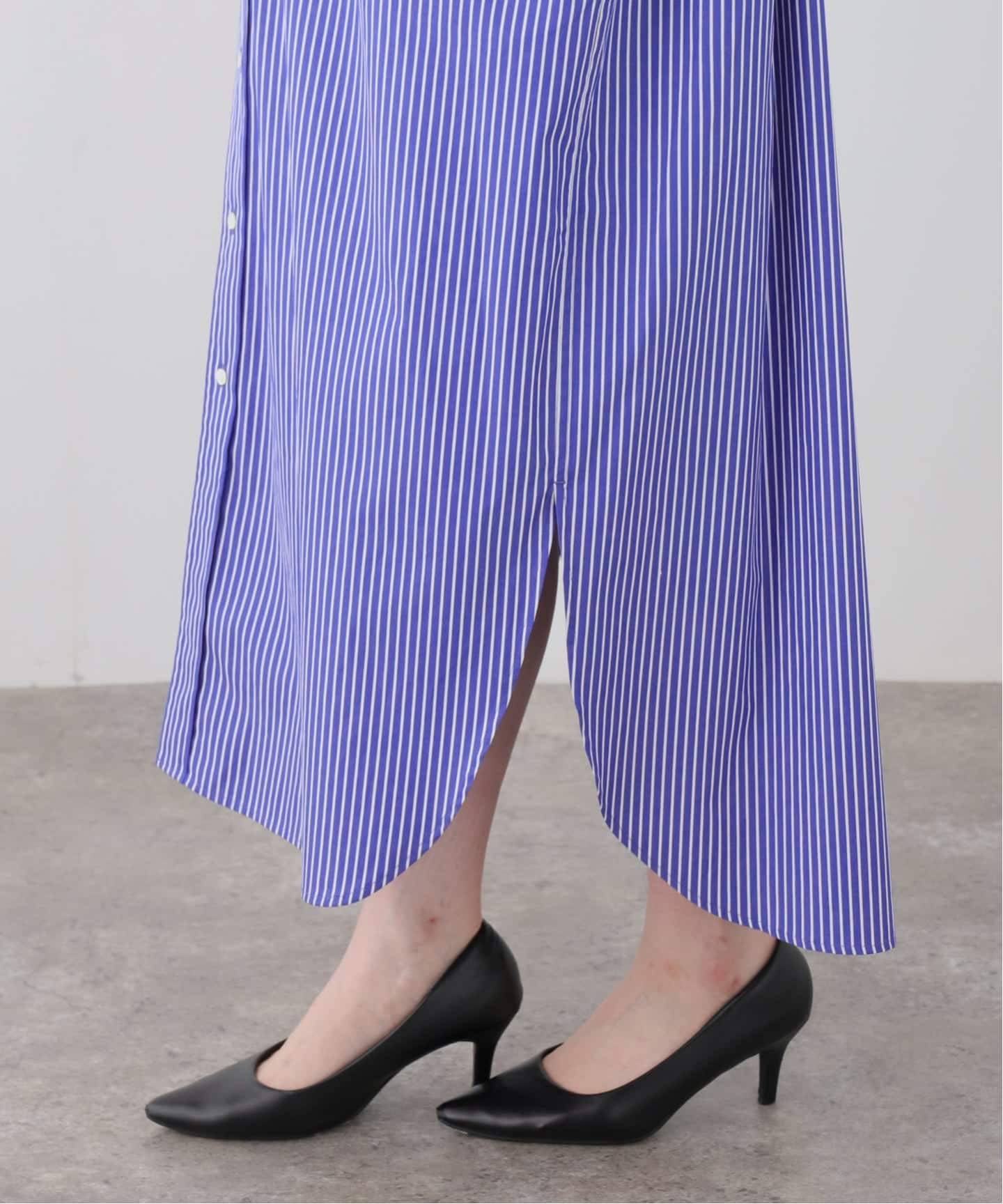 AMERICANA/アメリカーナ】 Stripe Shirt Onepeace（シャツワンピース