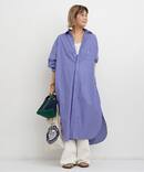 【AMERICANA/アメリカーナ】 Stripe Shirt Onepeace