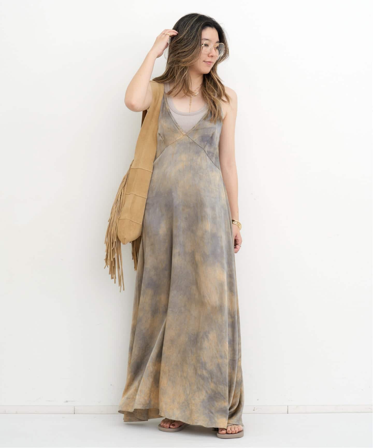 ワンピース L'Appartement LOVE TANJANE DRESS LOVE TANJANE/ラブ タンジェイン】 ROMAN SILK DRESS（ワンピース）｜L