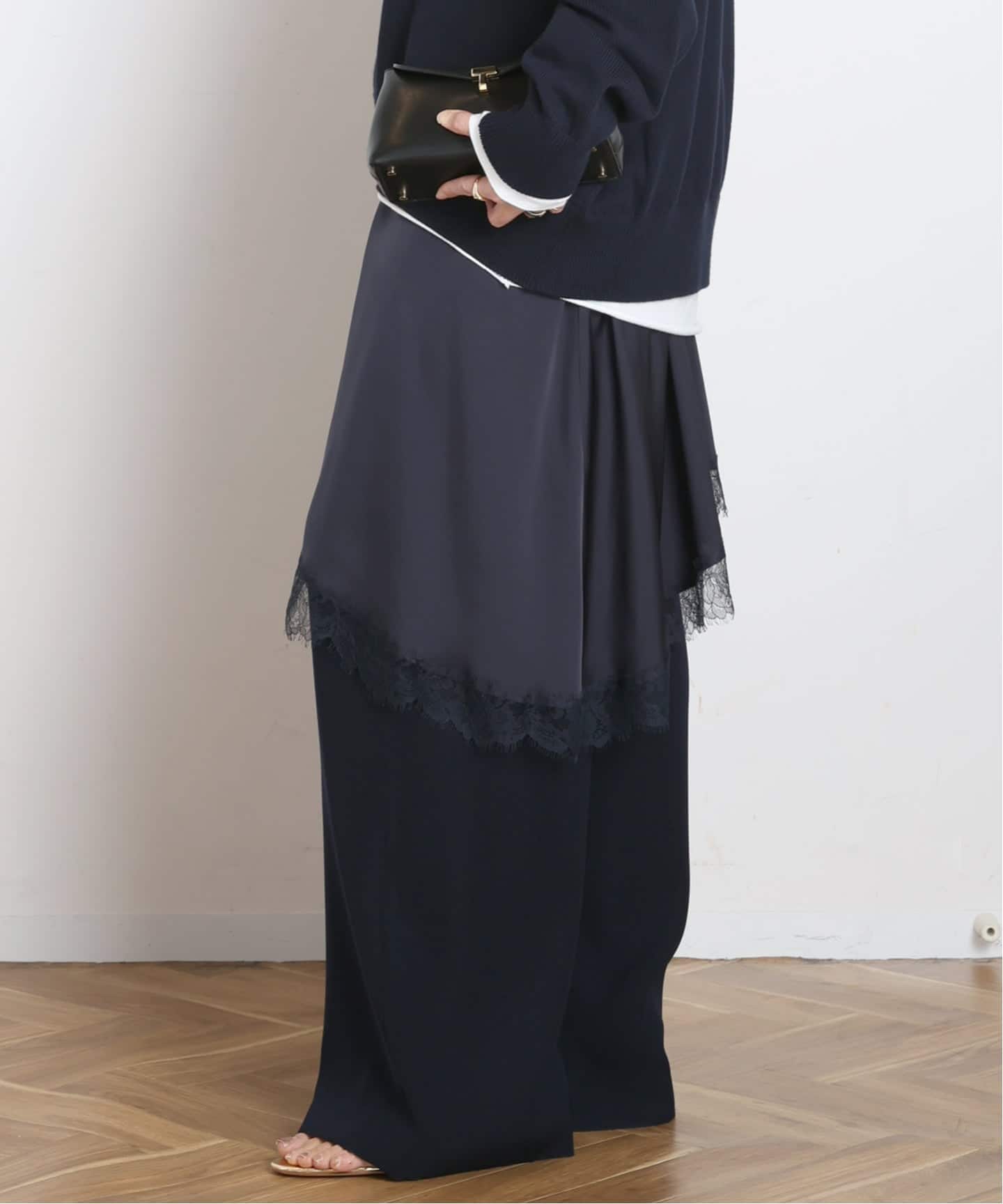 AP STUDIO NEW レースドッキングワンピース　2025秋/冬 NEWレースドッキングワンピース（ワンピース）｜AP STUDIO（エーピー