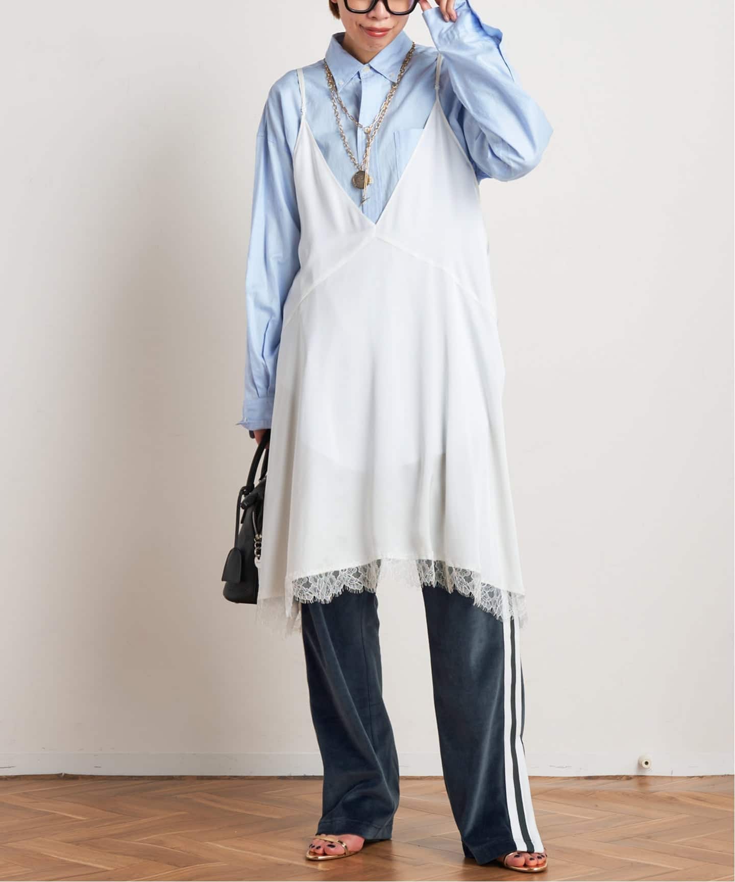 予約》NEWレースドッキングワンピース（ワンピース）｜AP STUDIO