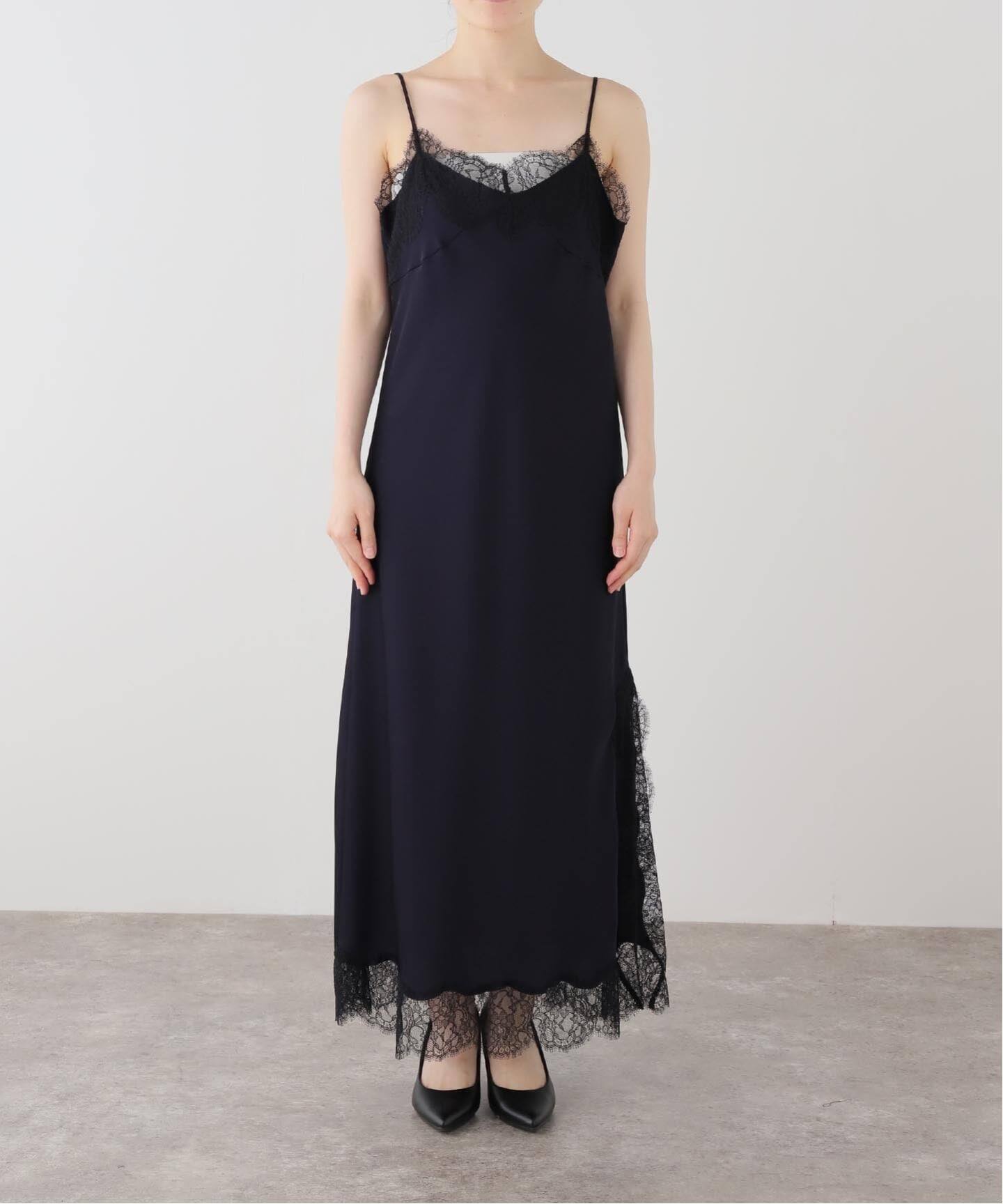 Lace Trimmed Dress 1(NV)（ワンピース）｜AP STUDIO（エーピー