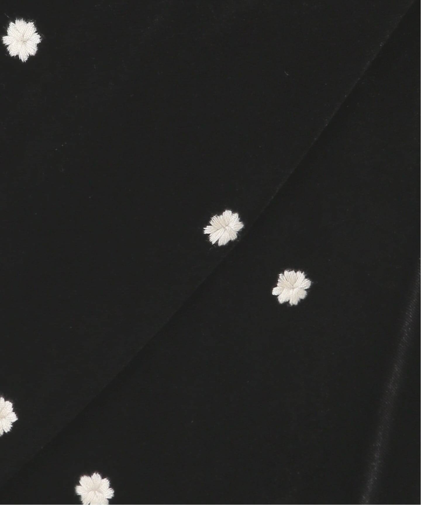 WEB限定】手洗い可 / ベロアフラワー刺繍ワンピース（ワンピース 