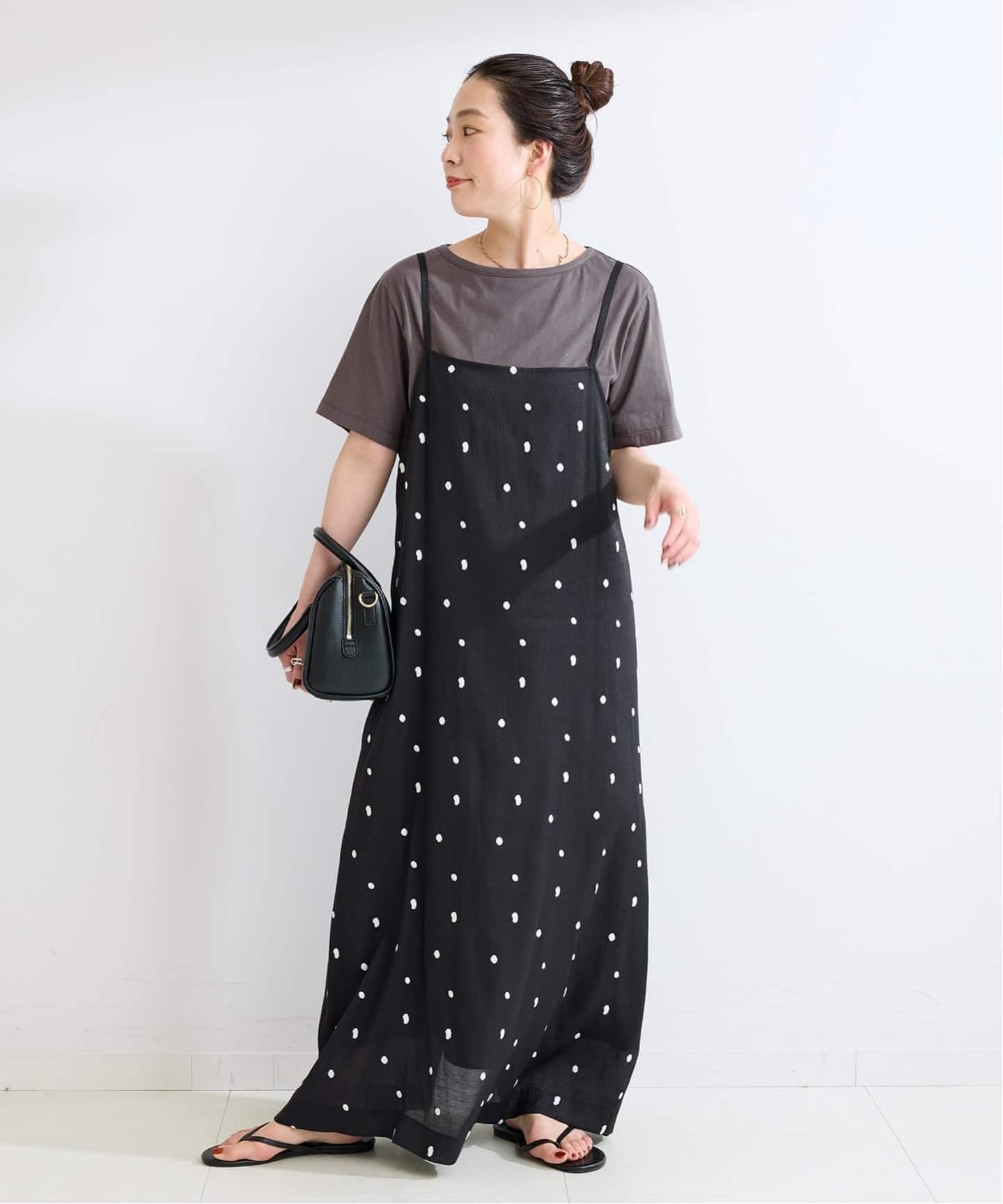 2点セット》手洗い可 / ドット刺繍ワンピースセット（ワンピース