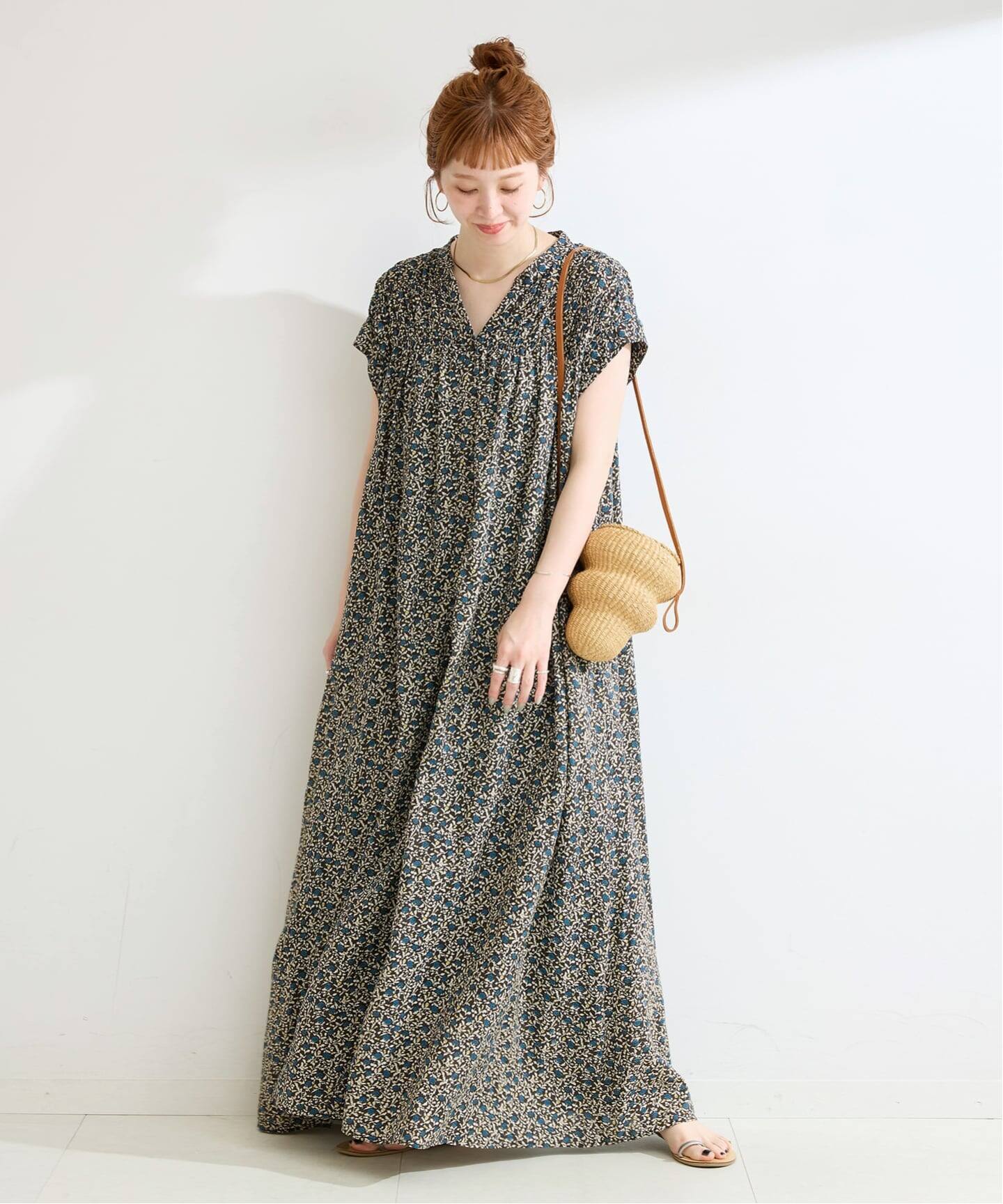 S/Mサイズ展開》手洗い可 / ボイルタックワンピース（ワンピース