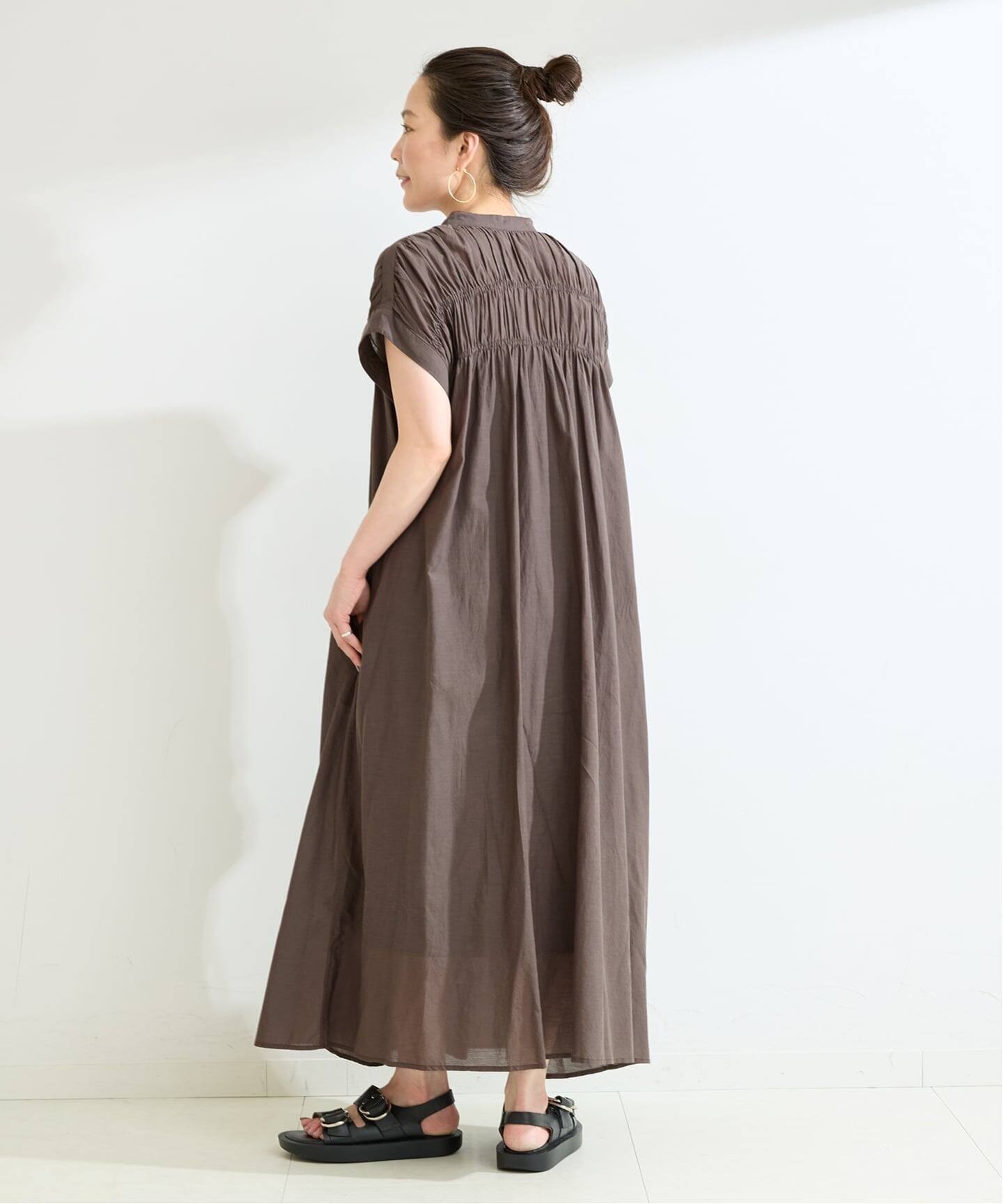 手洗い可 / ボイルタックワンピース　Sサイズ S/Mサイズ展開》手洗い可 / ボイルタックワンピース（ワンピース