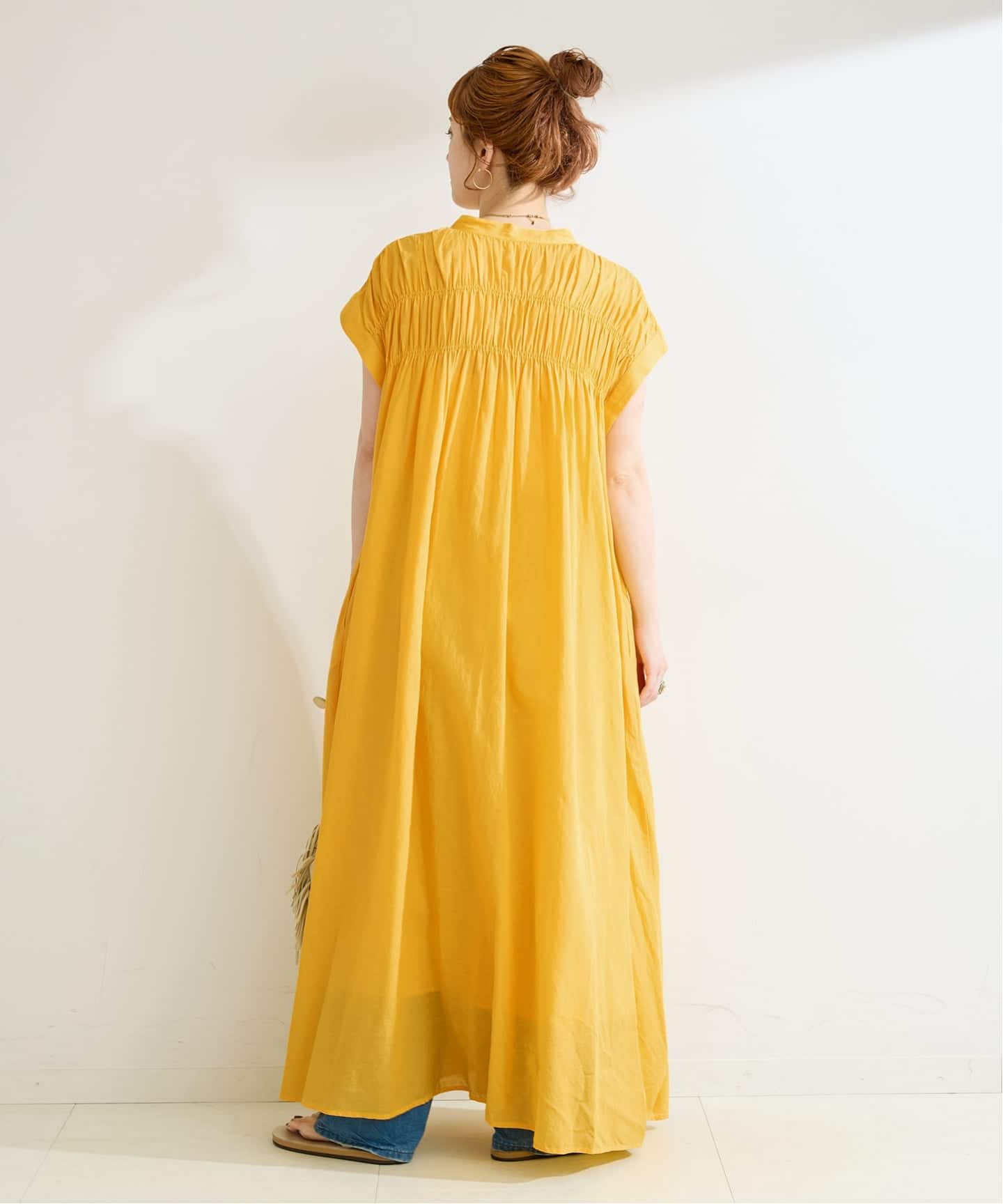 S/Mサイズ展開》手洗い可 / ボイルタックワンピース（ワンピース