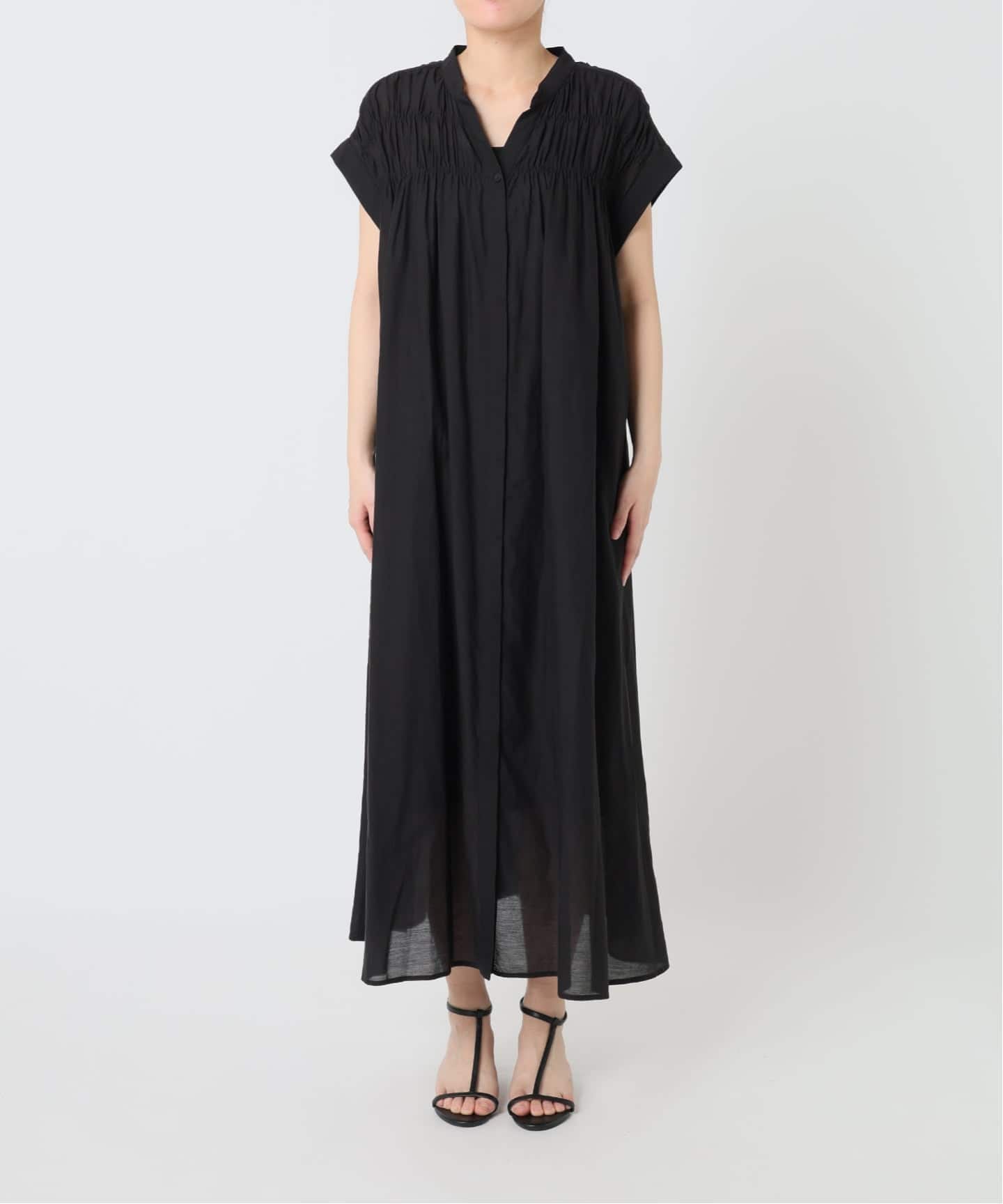 S/Mサイズ展開》手洗い可 / ボイルタックワンピース（ワンピース