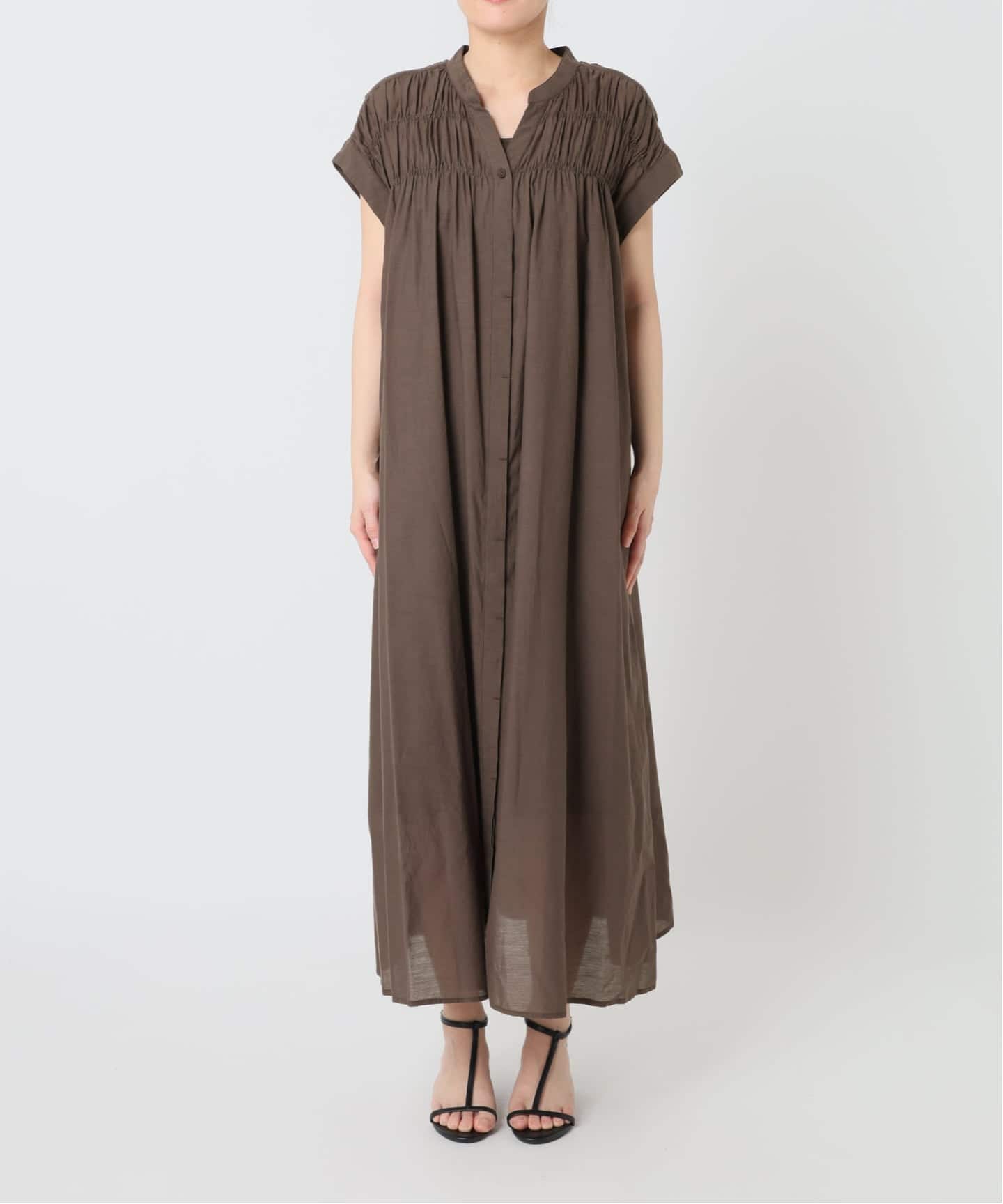 S/Mサイズ展開》手洗い可 / ボイルタックワンピース（ワンピース