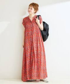 《S/Mサイズ展開》手洗い可 / ボイルタックワンピース