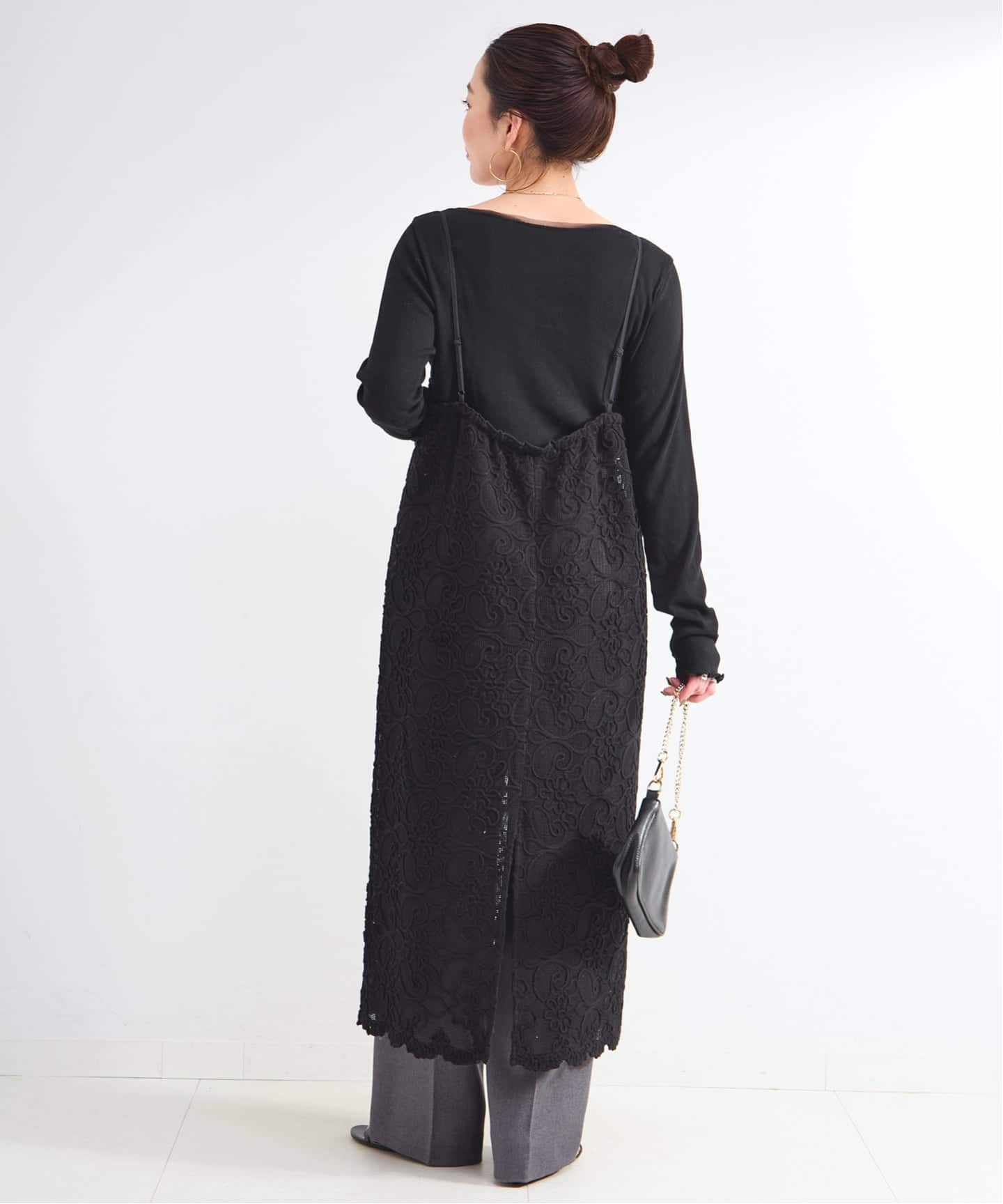 手洗い可 / コード刺繍キャミワンピース（ワンピース）｜B.C STOCK