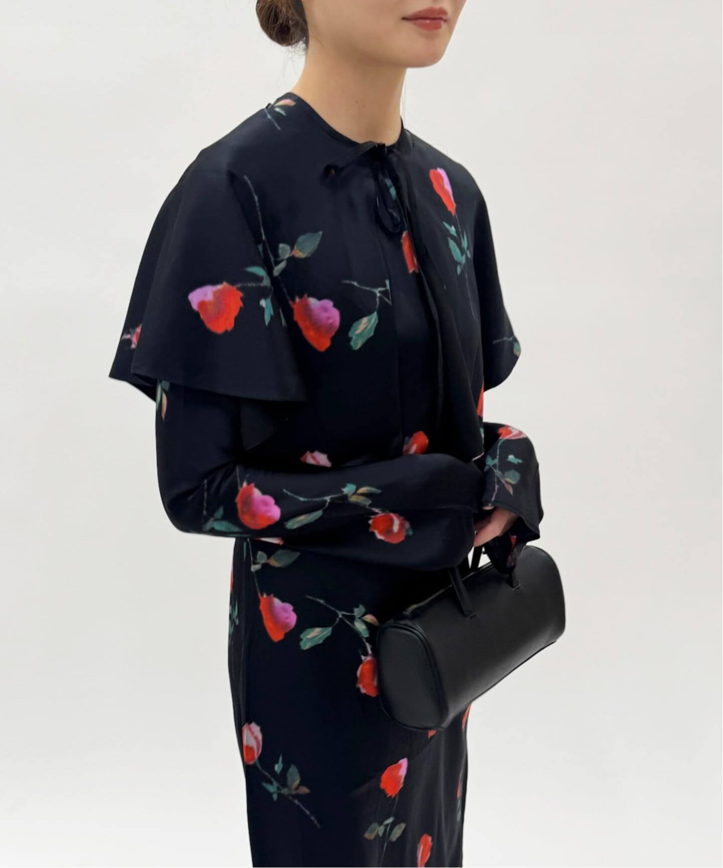 GANNI/ガニー】Printed Stretch Satin Midi Dress（ワンピース）｜EDIT