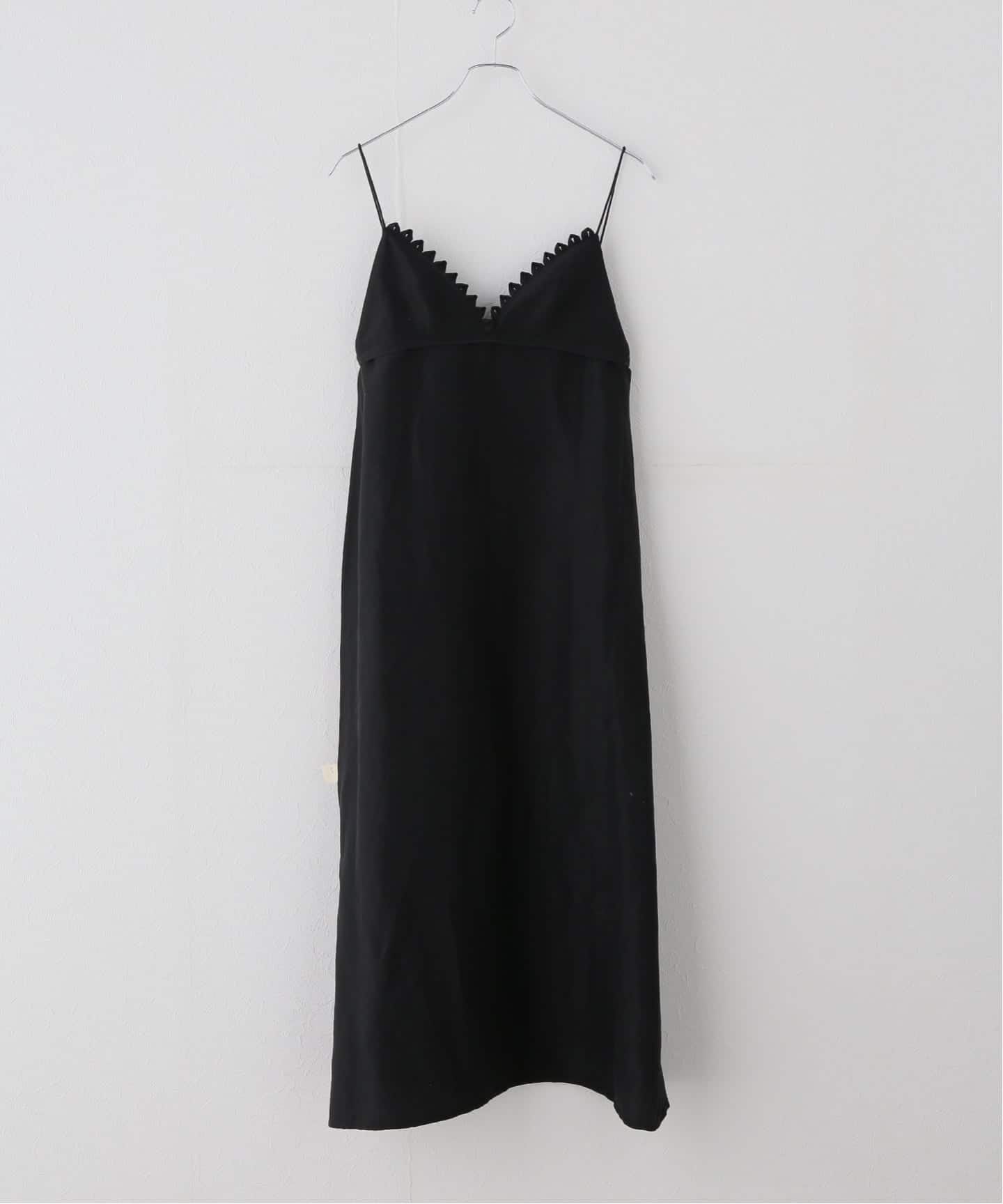 EDIT. FOR LULU モノトーンフラワー ツイストネックマキシドレス 黒 NOHRA/ノーラ】Silk linen dress（ワンピース）｜EDIT.FOR LULU