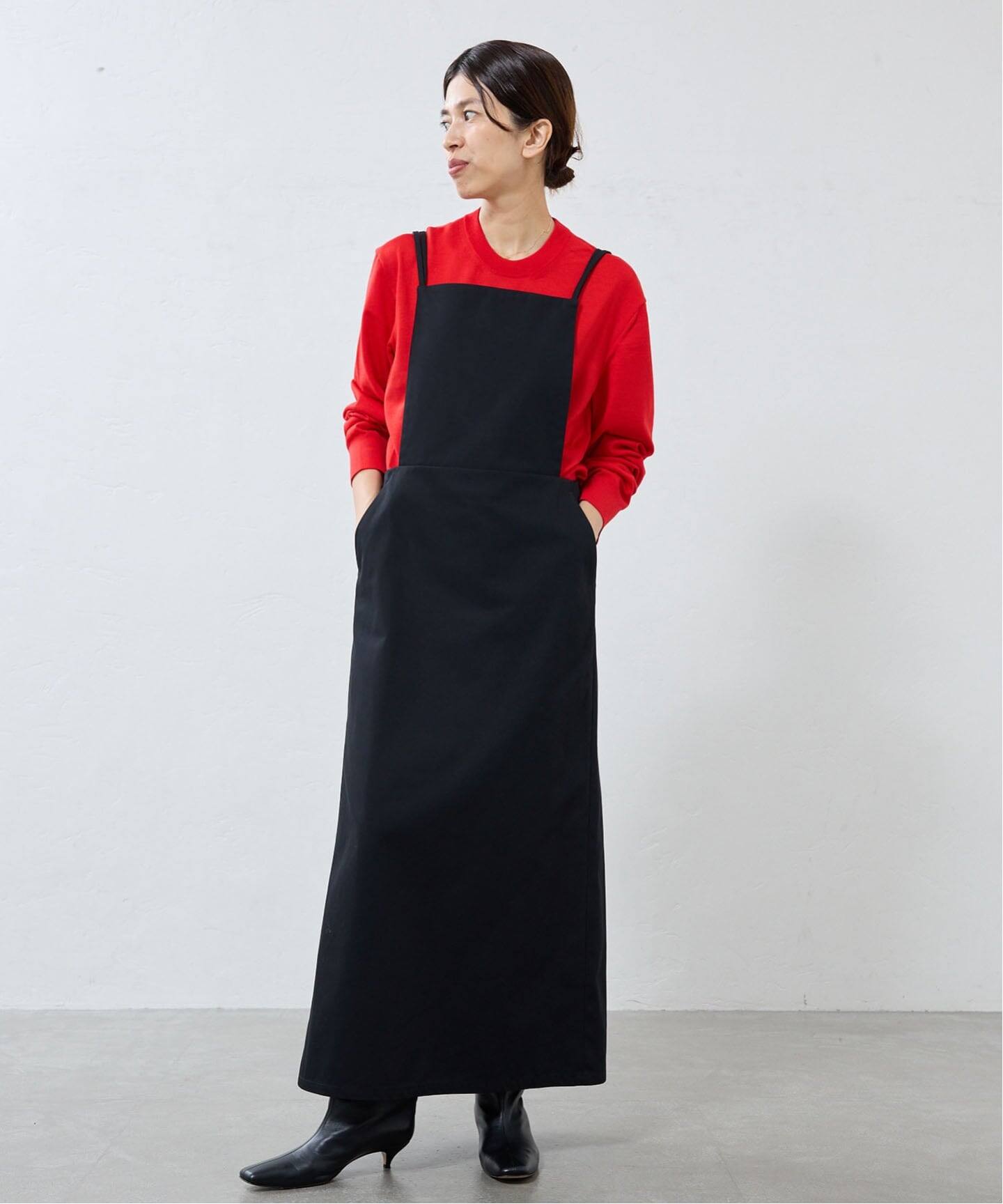 一部店舗限定》Maison IENA エプロンワンピース（ワンピース）｜IENA 