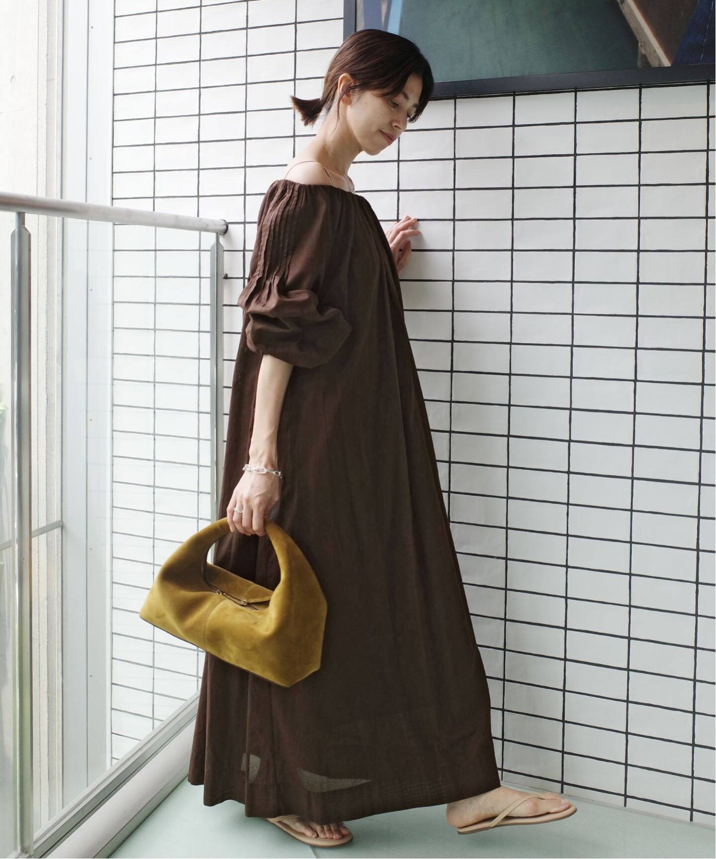 一部店舗限定》Maison IENA オフショルダーワンピース（ワンピース