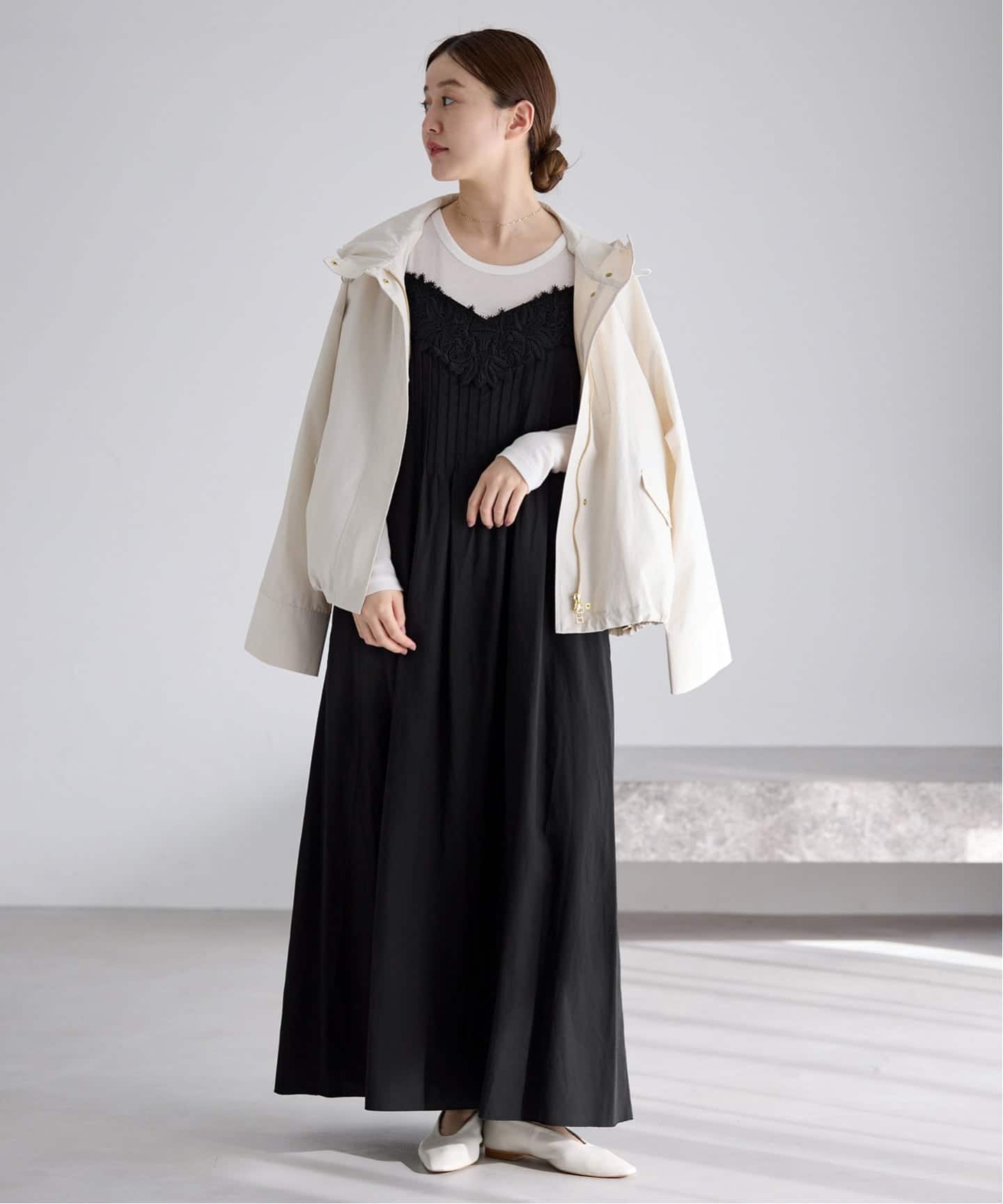 IENA satin レースキャミソールワンピース　完売人気商品 WEB限定/追加》レースキャミソールワンピース（ワンピース）｜IENA