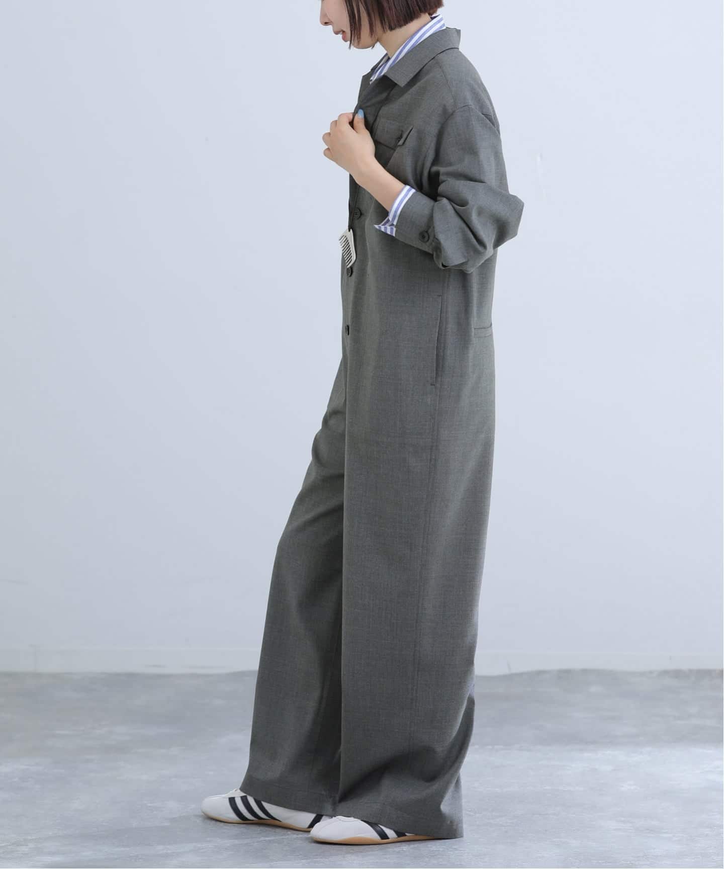 T/Wオープンカラーオールインワン（つなぎ／オールインワン）｜IENA