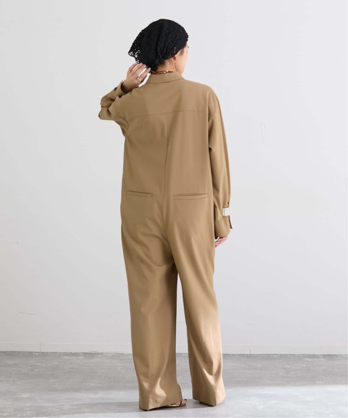 T/Wオープンカラーオールインワン（つなぎ／オールインワン）｜IENA